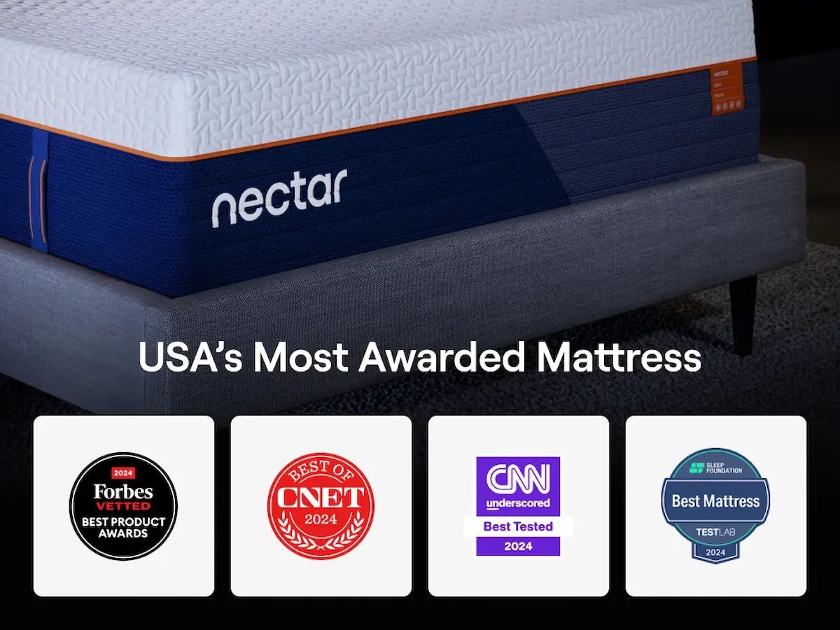 Nectar Ultra Hybrid 5.1 - White - Full Mattress - Fabric