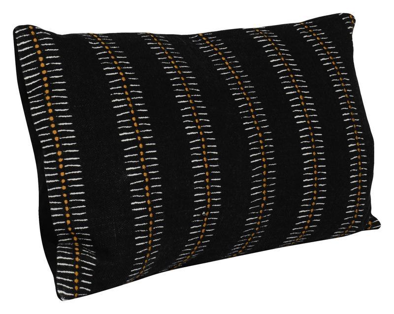 Repose - RP Cabana Pillow - Black/Tumeric Gold