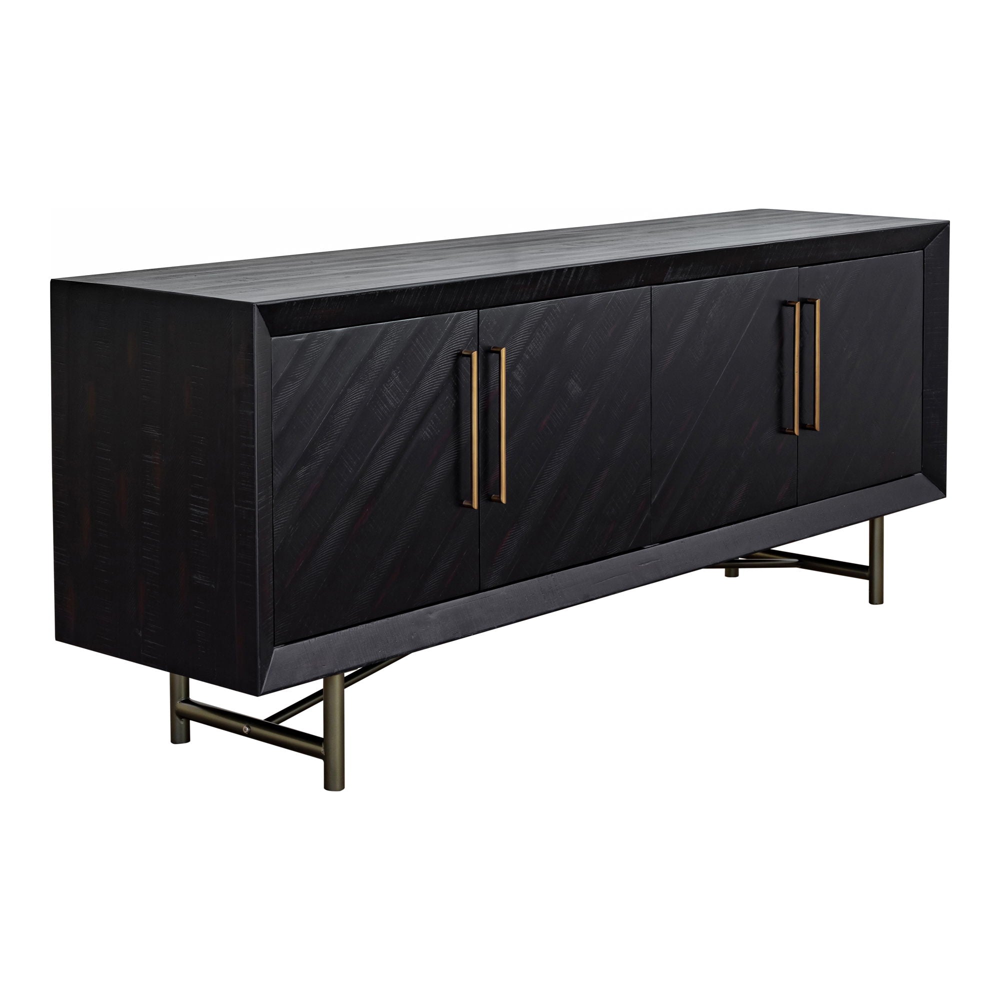 Sicily - 4 Door Sideboard - Black