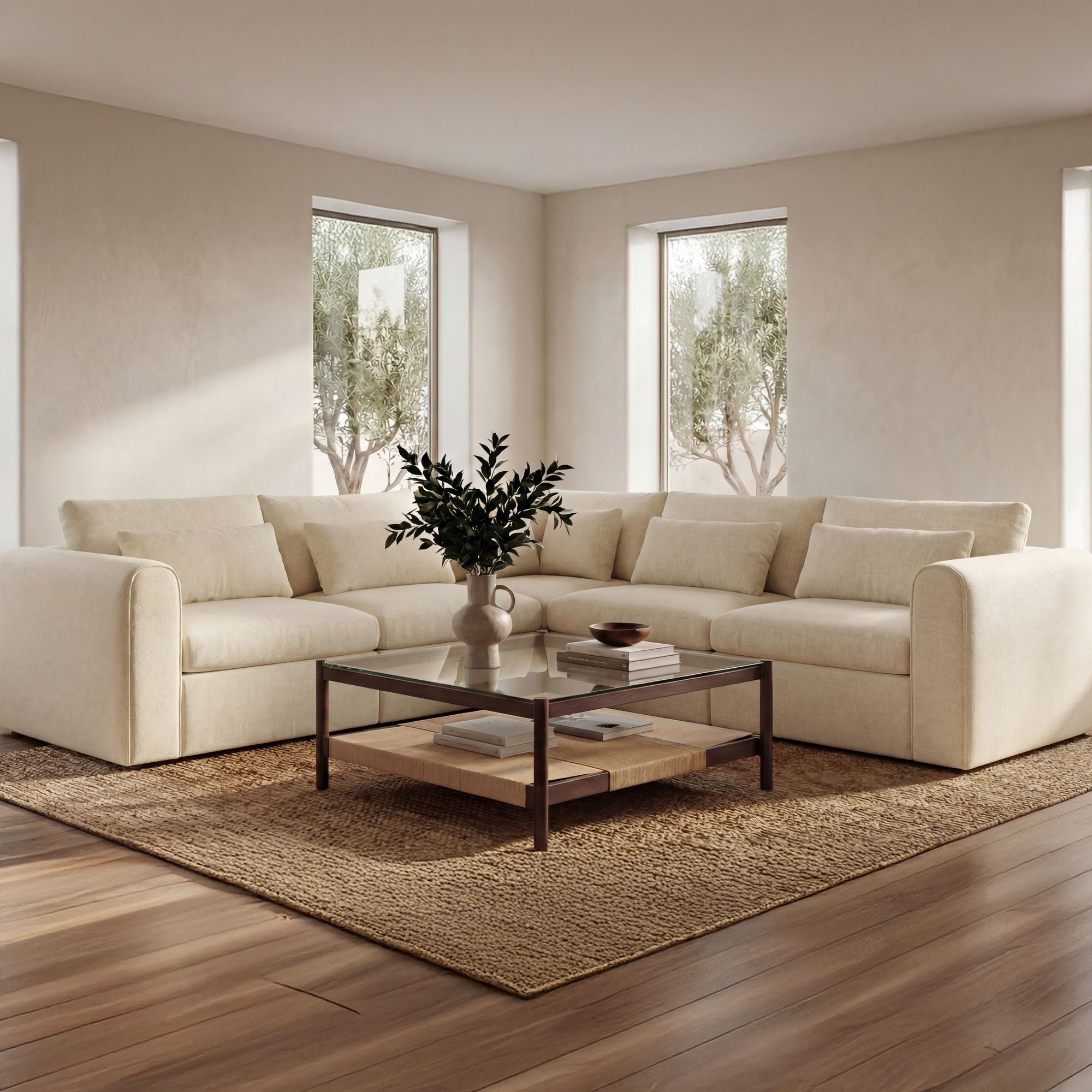 Swift - Corner Chair - Light Beige