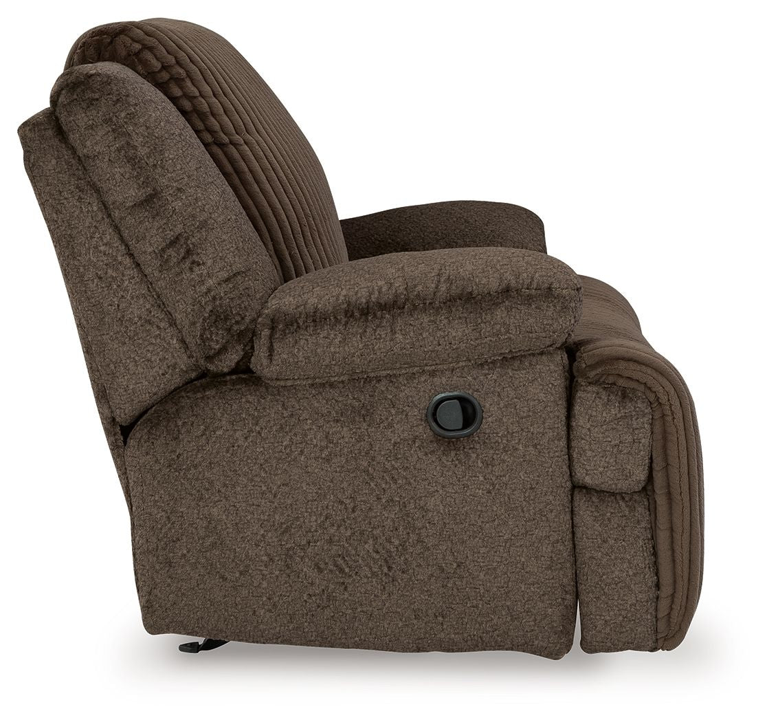 Top Tier - Chocolate - Rocker Recliner - Fabric