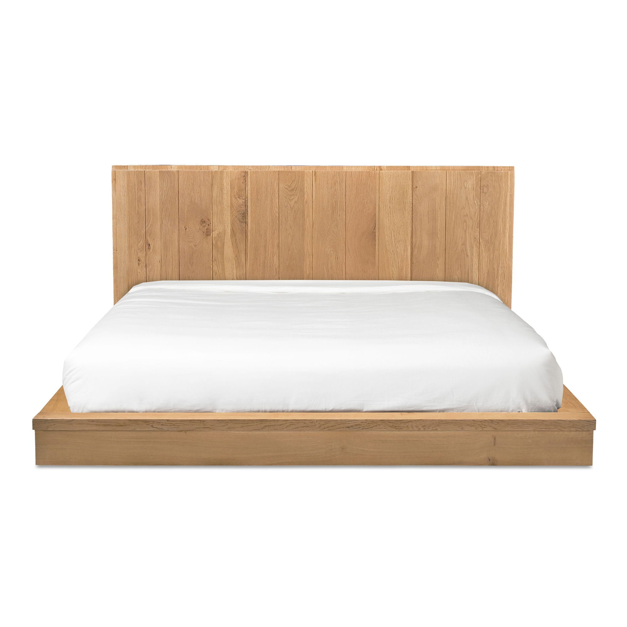 Plank - Queen Bed - Natural Oak