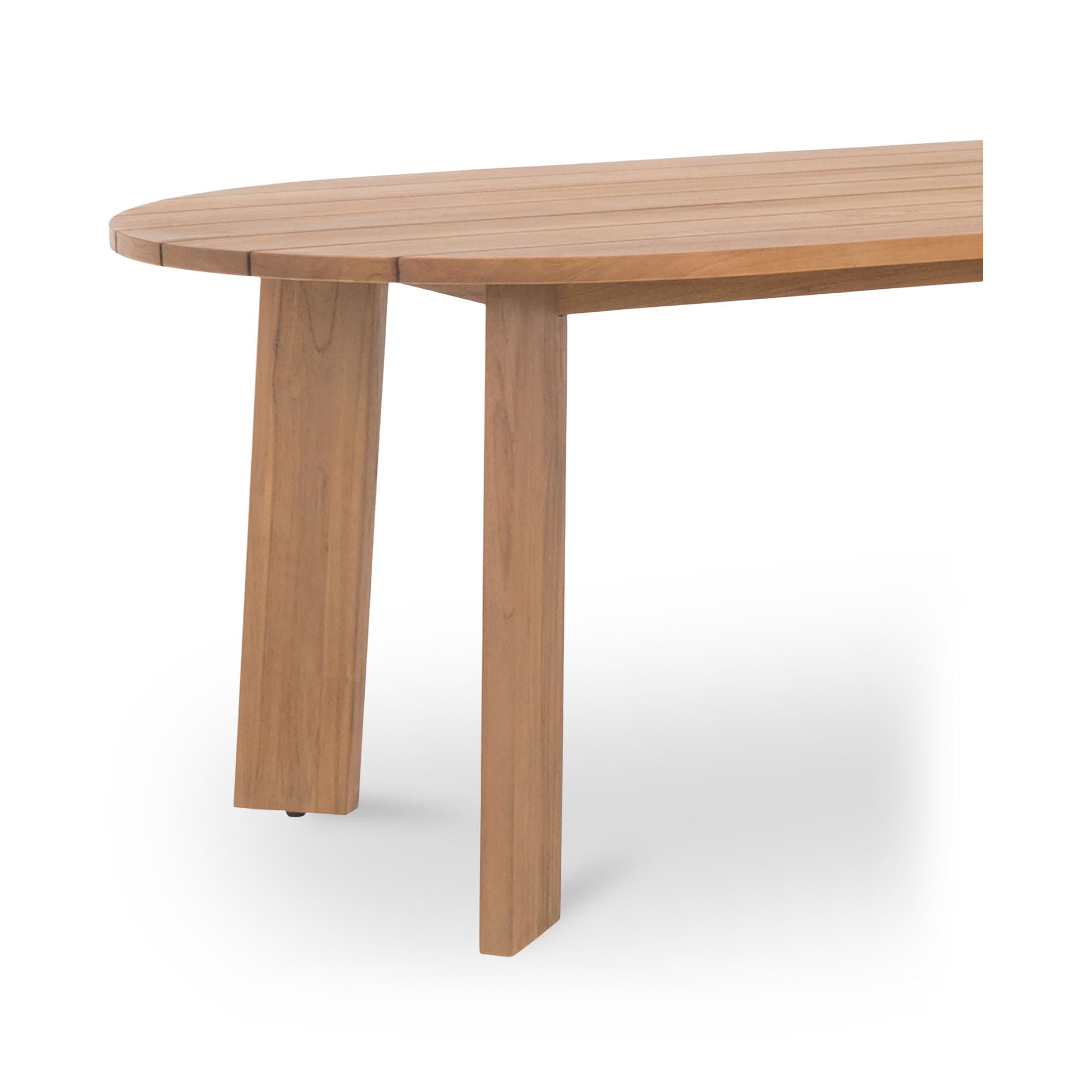 Delta - Oval Outdoor Dining Table - Natural