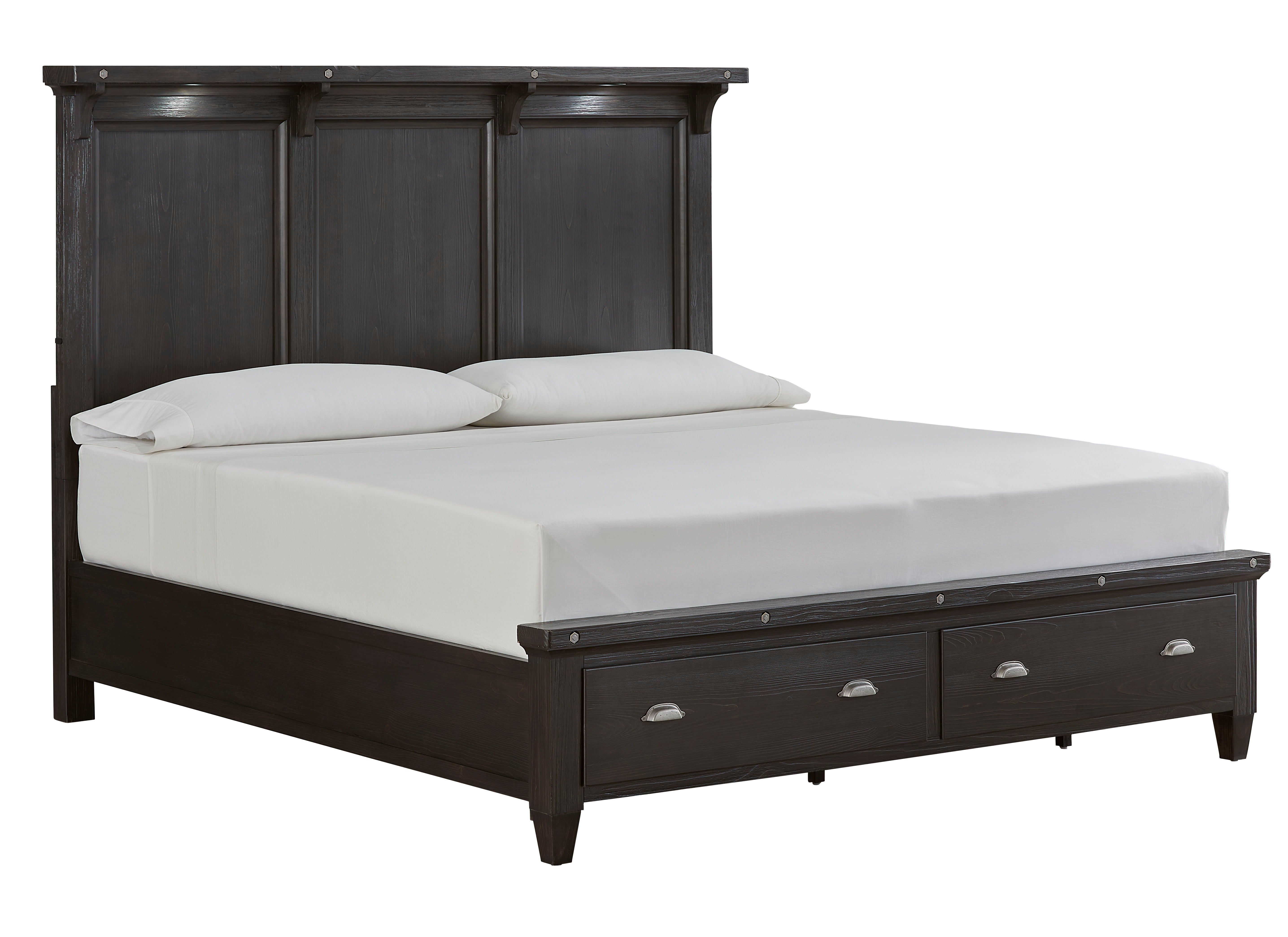 Sierra - Complete Lighted Panel Storage Bed