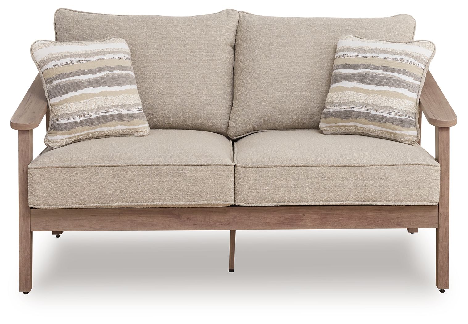 Harmony Headlands - Loveseat With Cushion - Natural / Gray