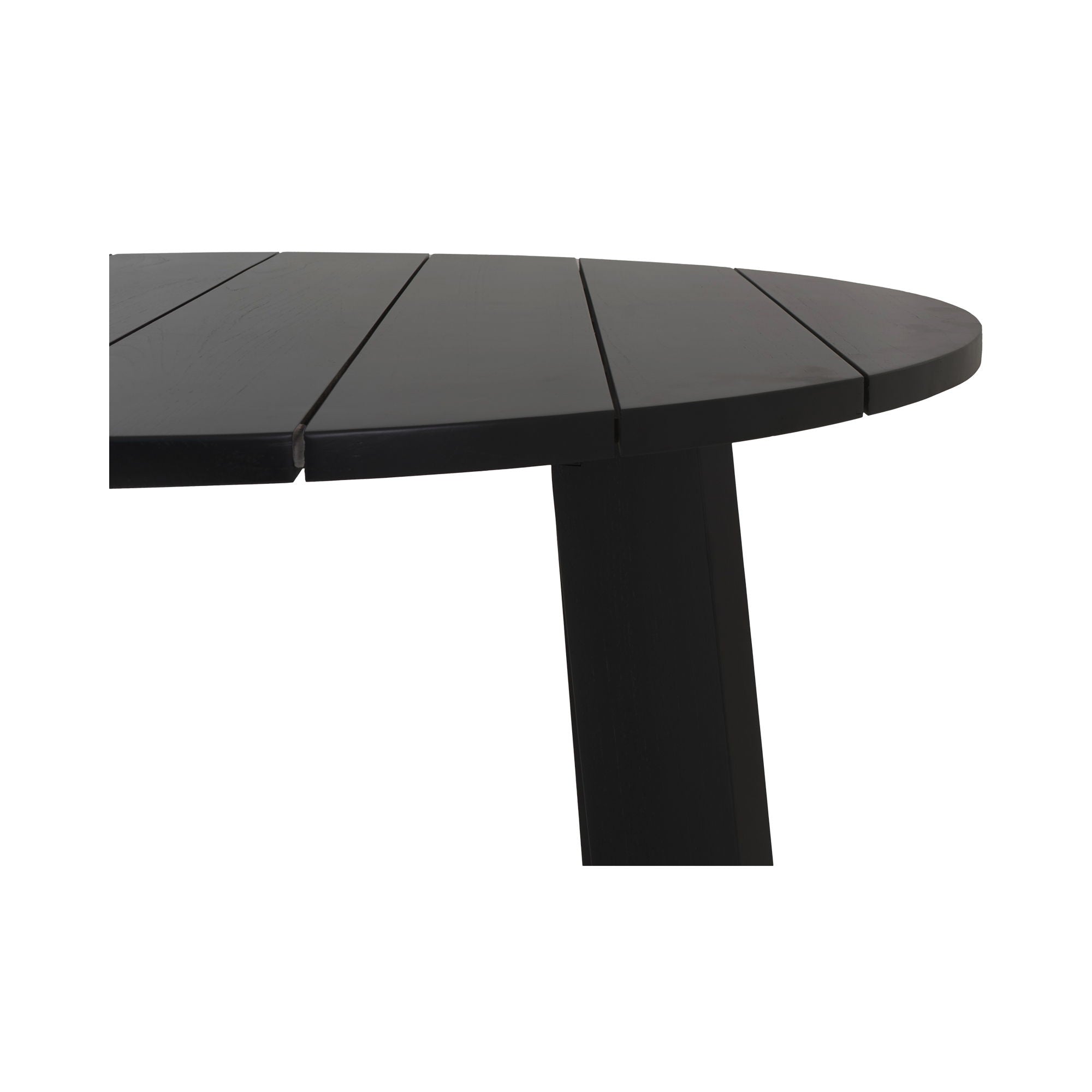 Delta - Round Outdoor Dining Table - Black