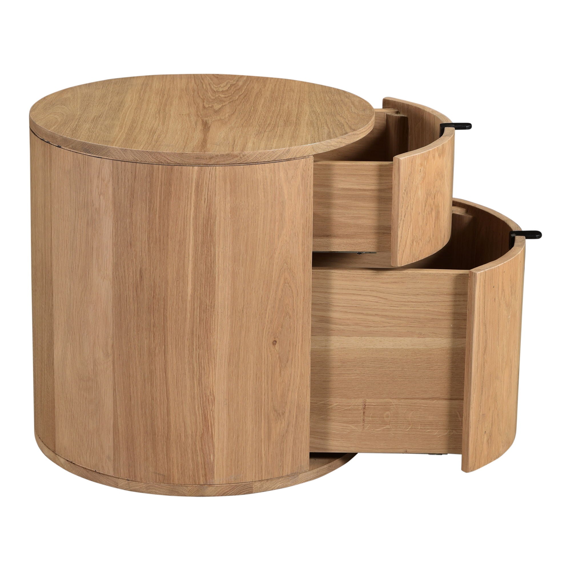 Theo - Two Drawer Nightstand - Light Brown