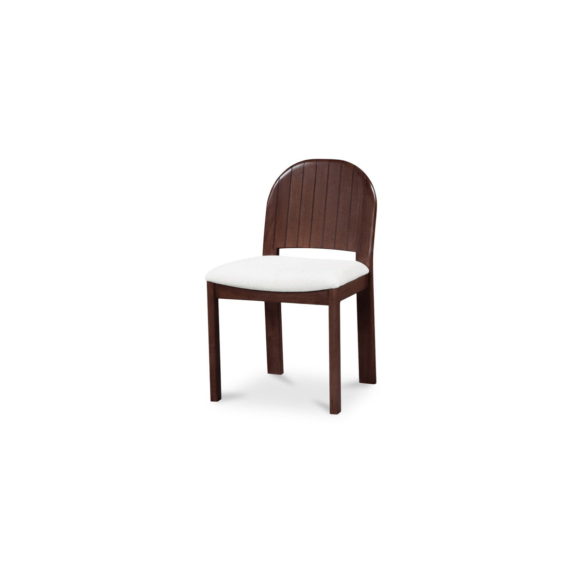 Emil - Dining Chair (Set of 2) - Cream / White / Dark Brown