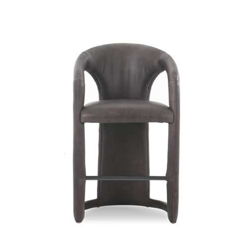 Archie - Distressed Leather Counter Stool
