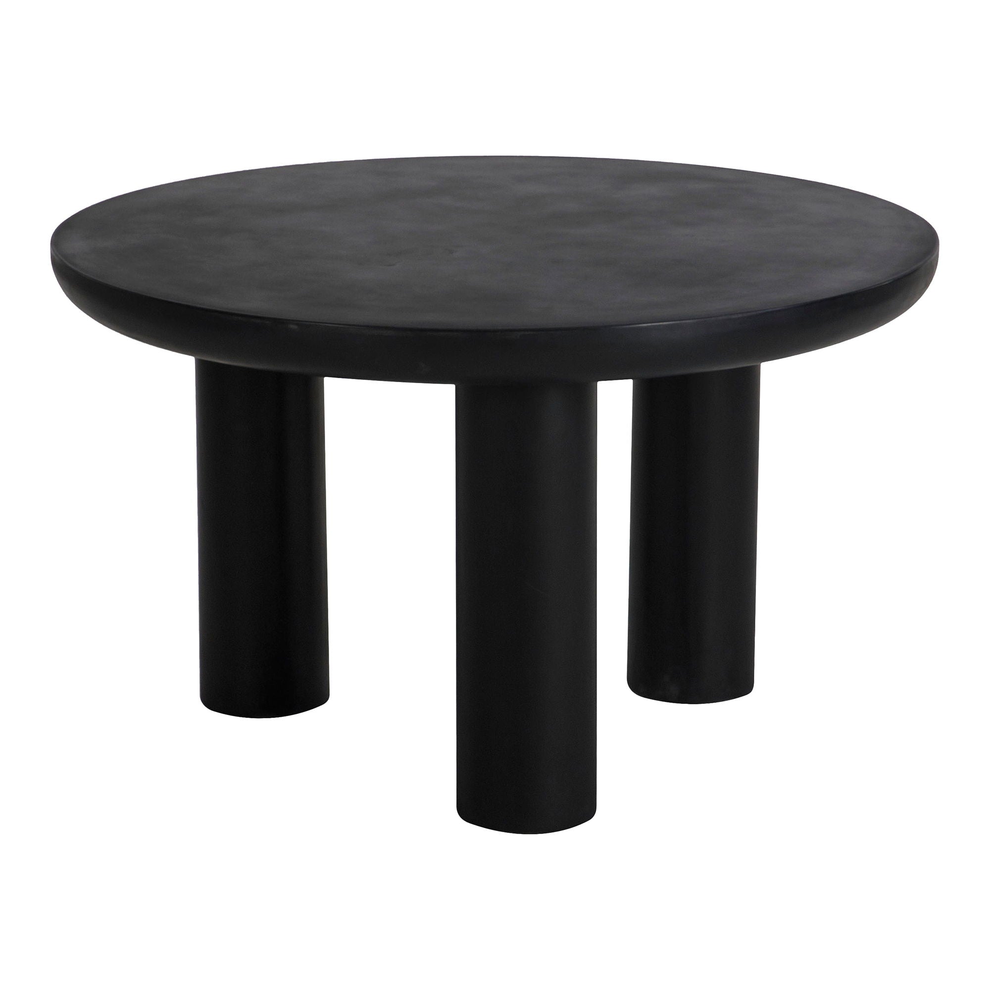 Rocca - Round Dining Table - Black - Concrete