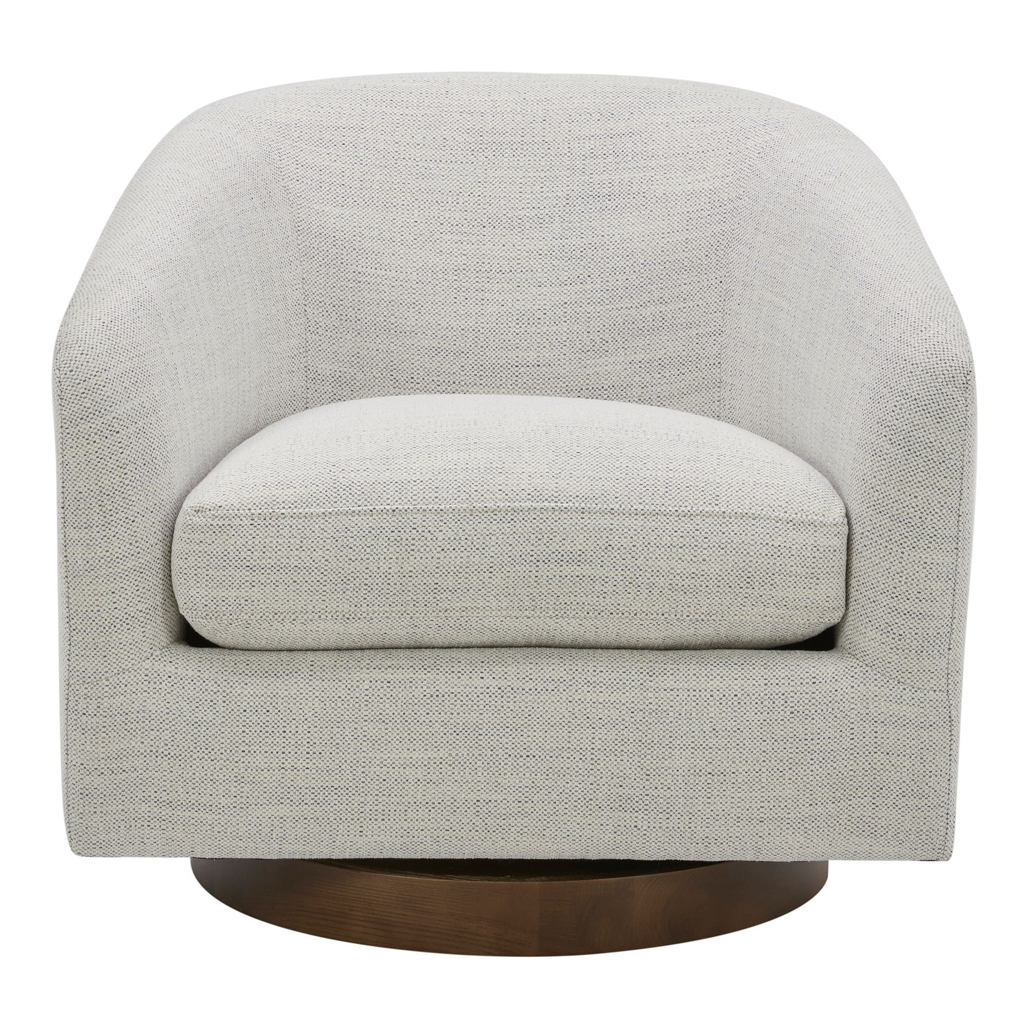 Oscy - Living Room Swivel Chair - Splashed White