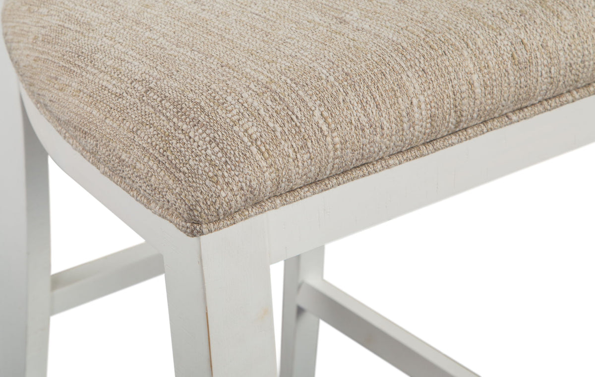 Heron Cove - Counter Chair With Upholstered Seat (Set of 2) - Chalk White