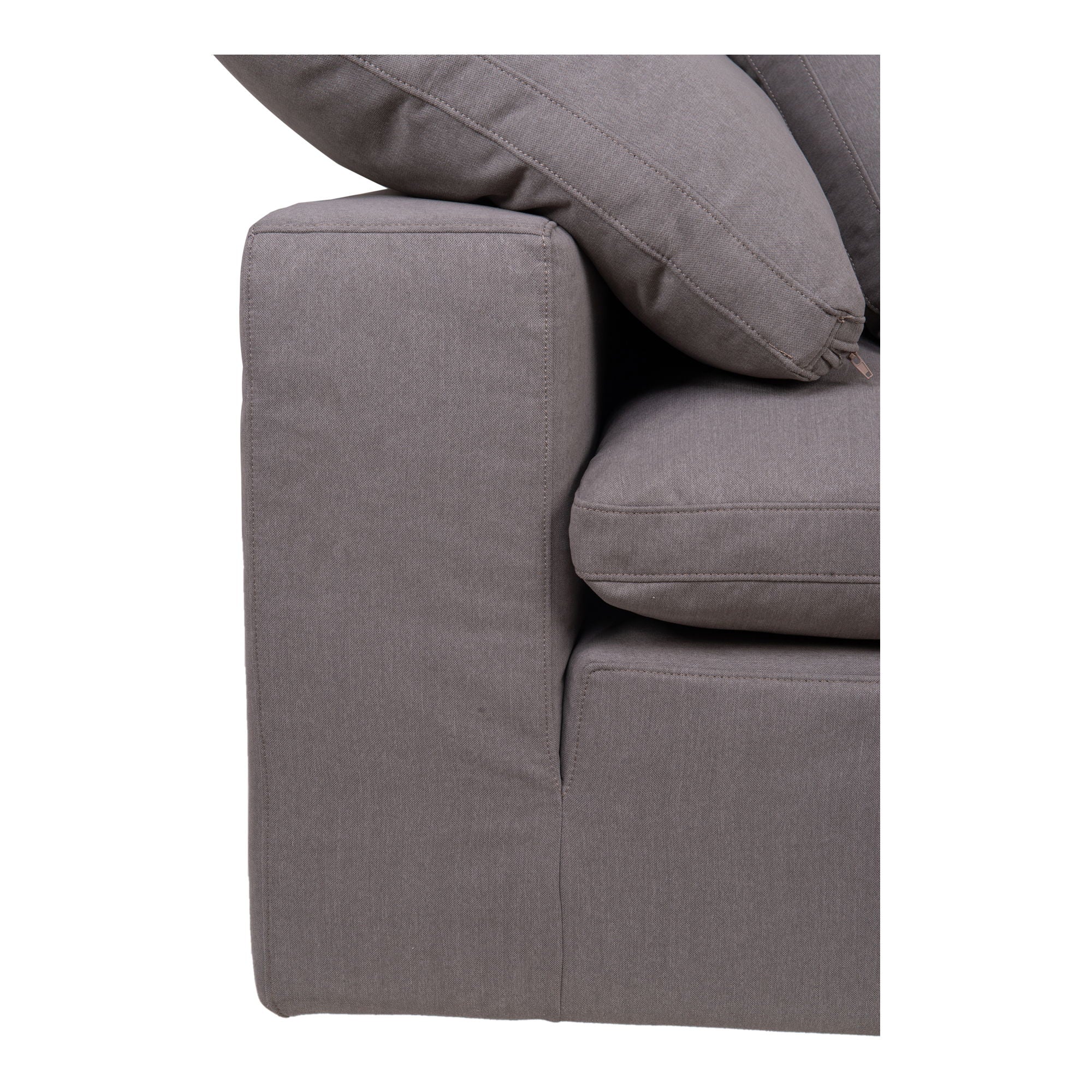 Clay - Livesmart Fabric Corner Chair - Light Gray