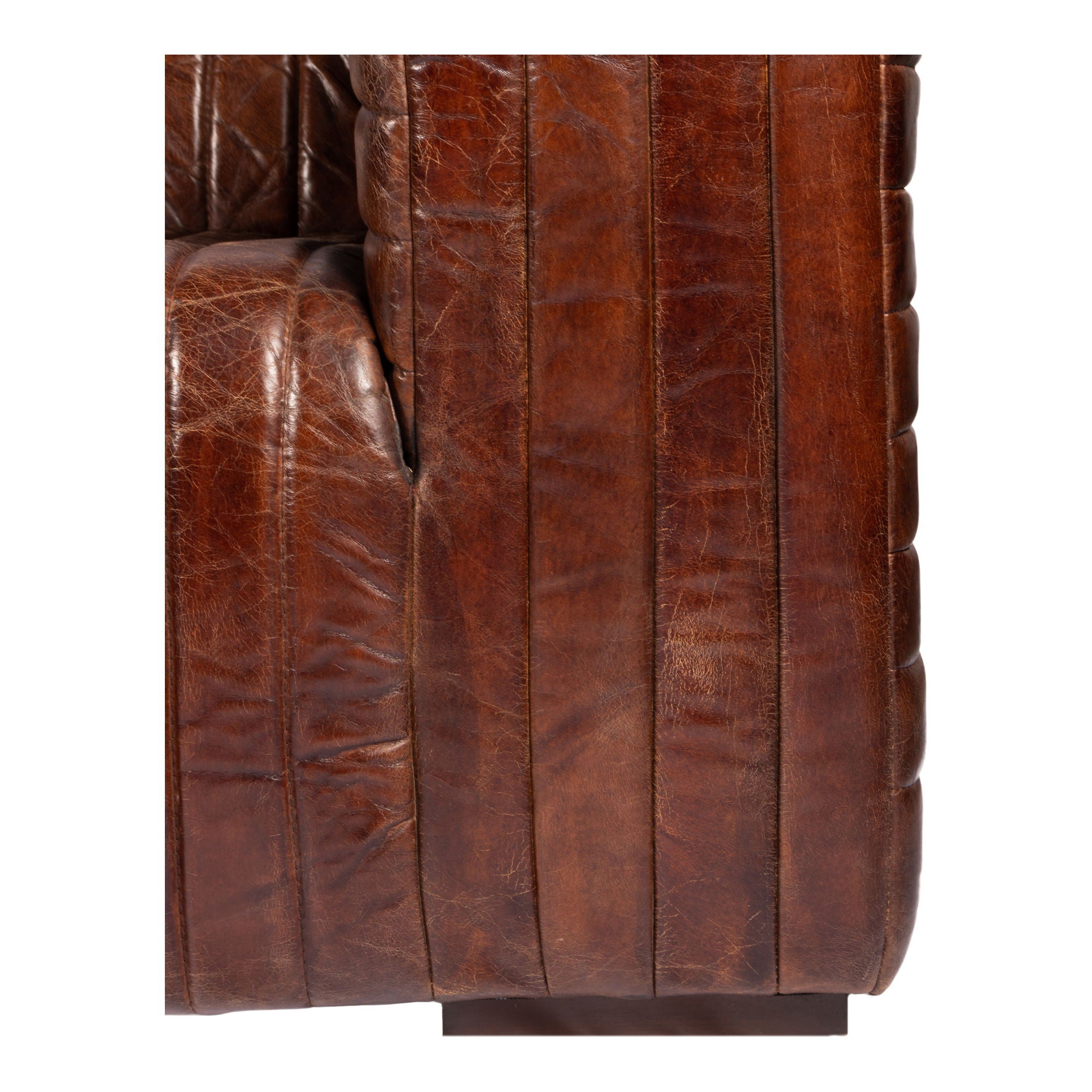 Castle - Sofa - Dark Brown Leather