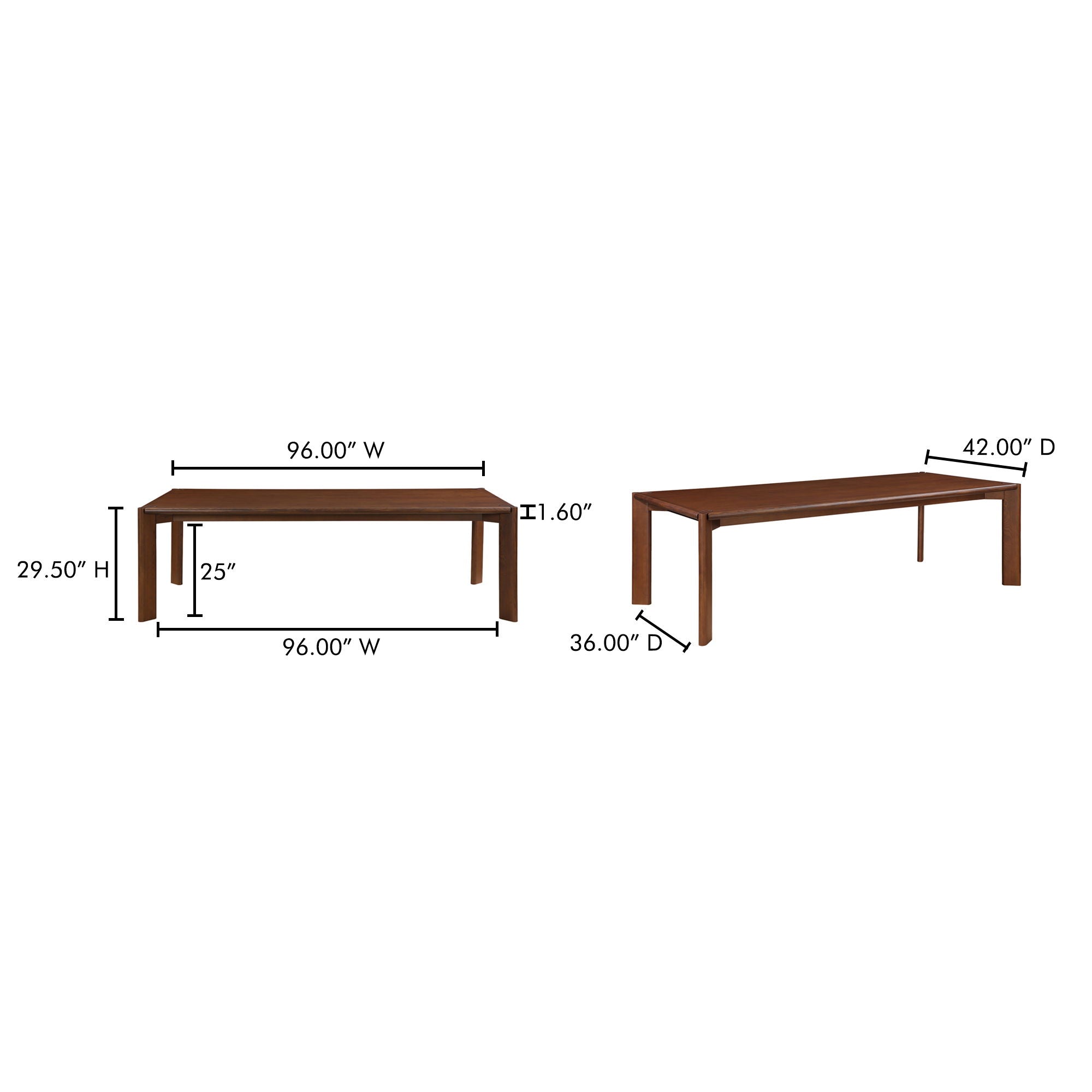 Daifuku - Large Dining Table - Dark Brown