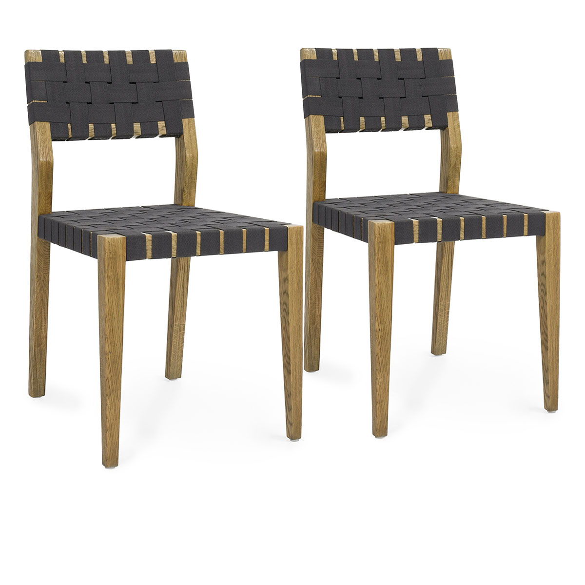 Orlando - Wood Dining Chair (Set of 2) - Natural/Charcoal
