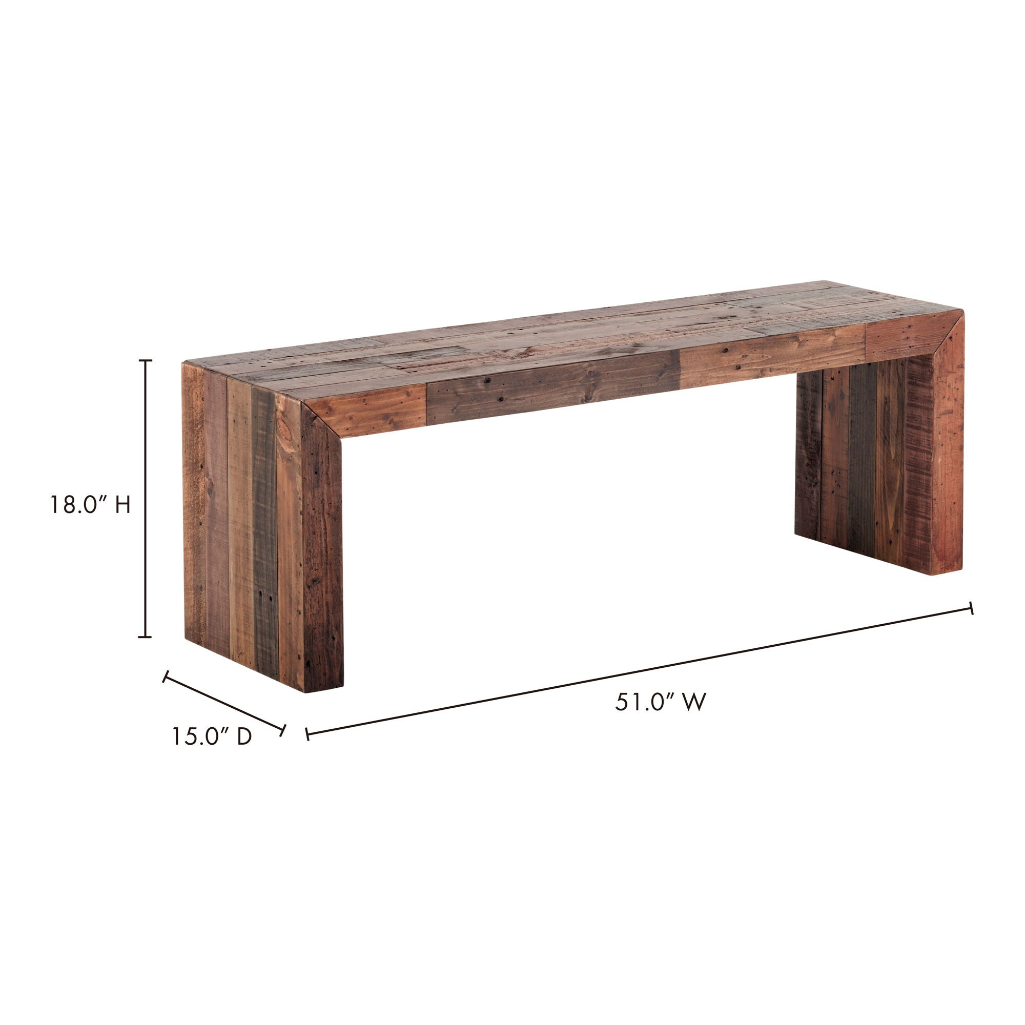Vintage - Small Bench - Light Brown