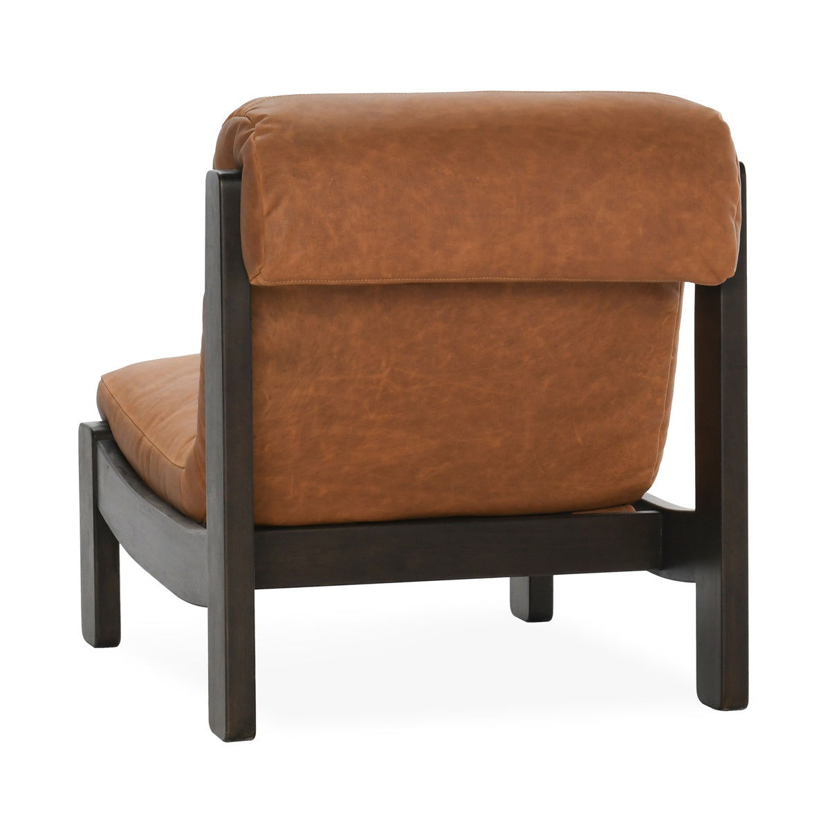 Owen - Leather Accent Chair - Brown