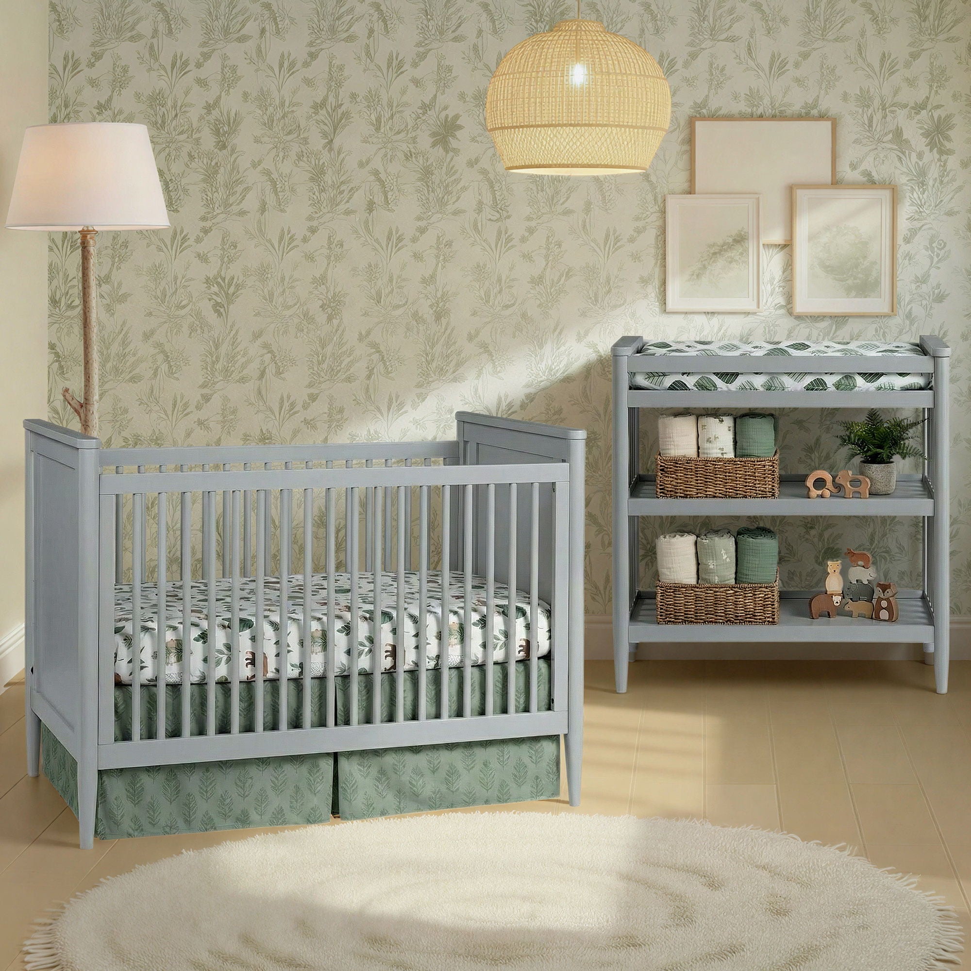 Modern Nursery - Convertible Crib