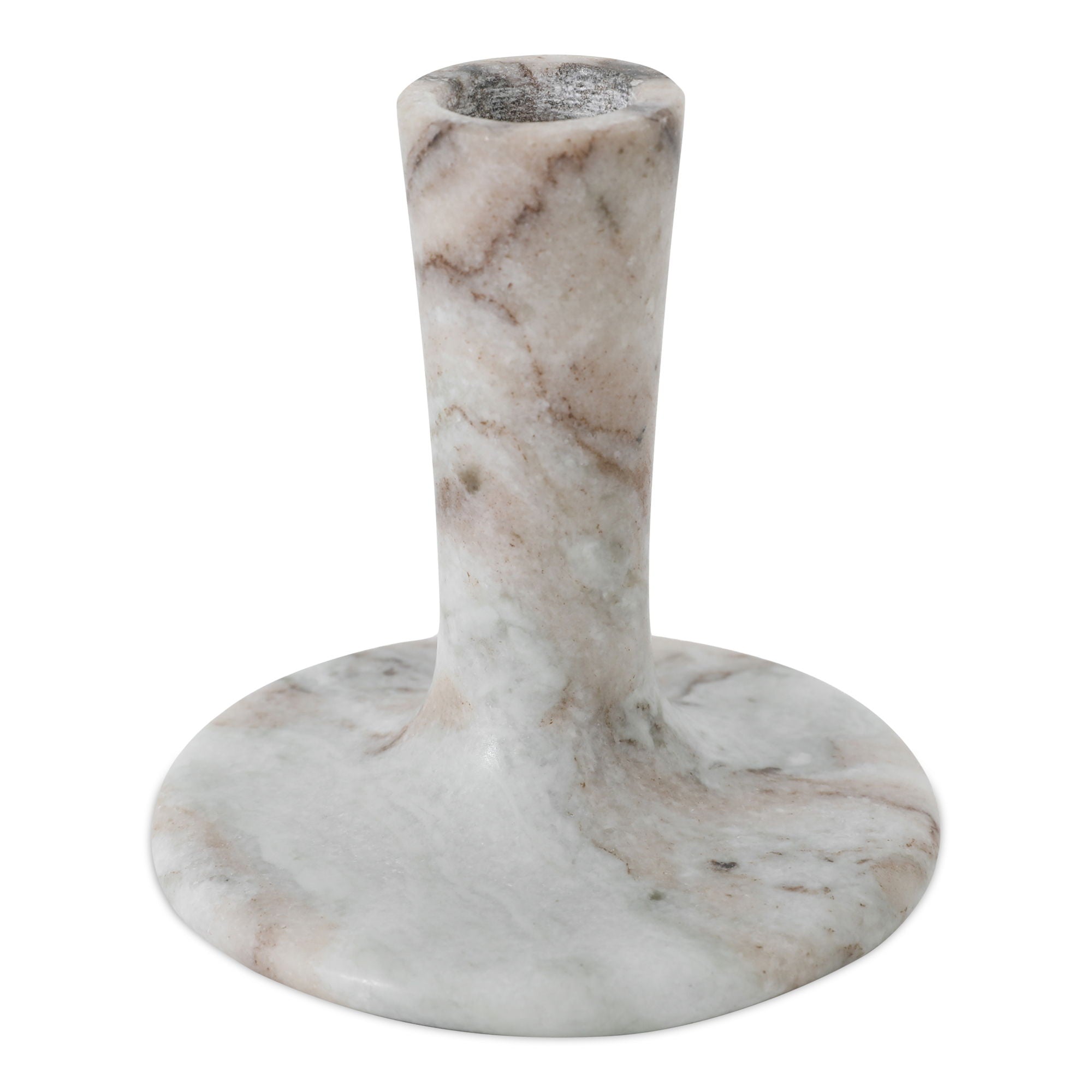 East - Candle Holder Short - Beige