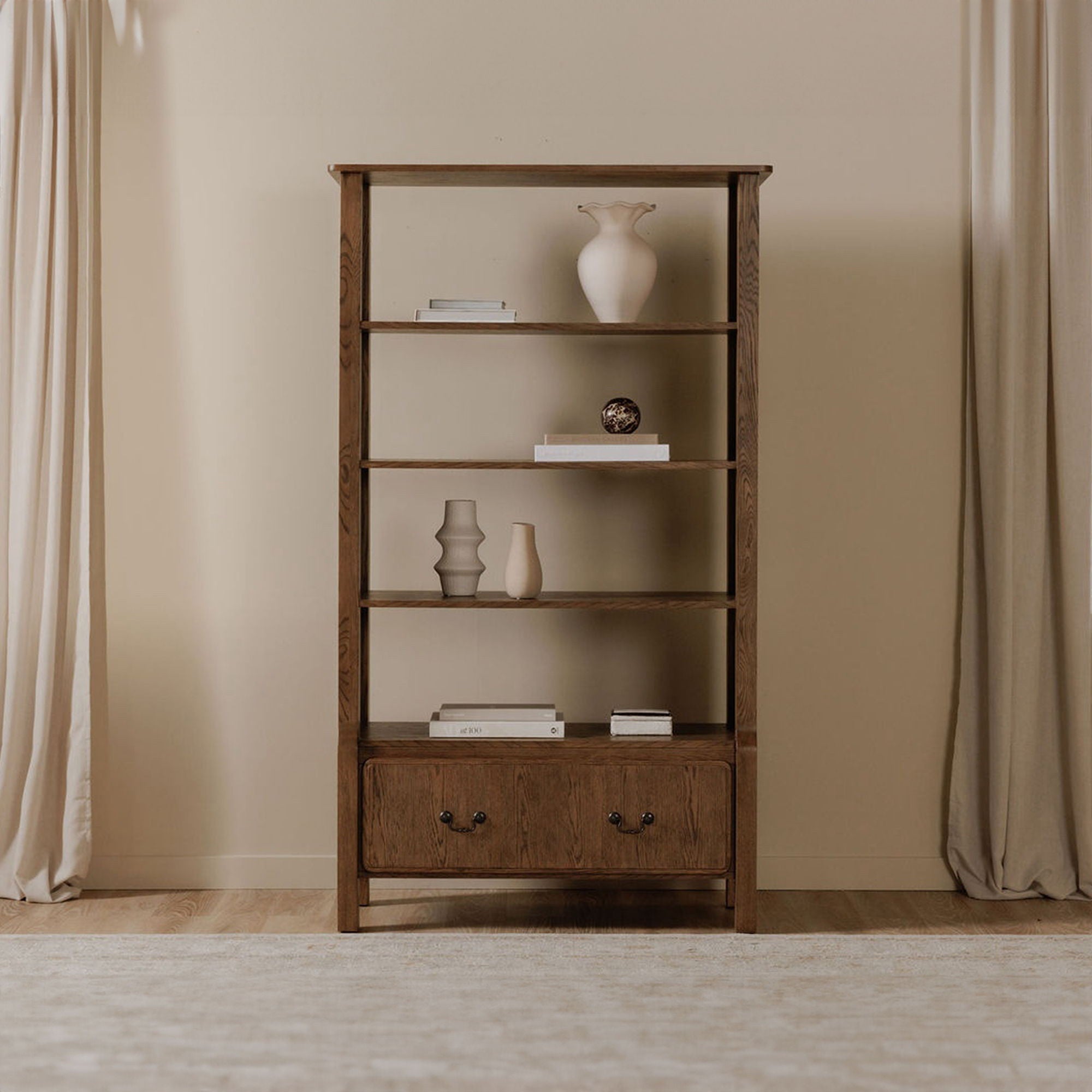 Caroline - Bookcase - Warm Brown