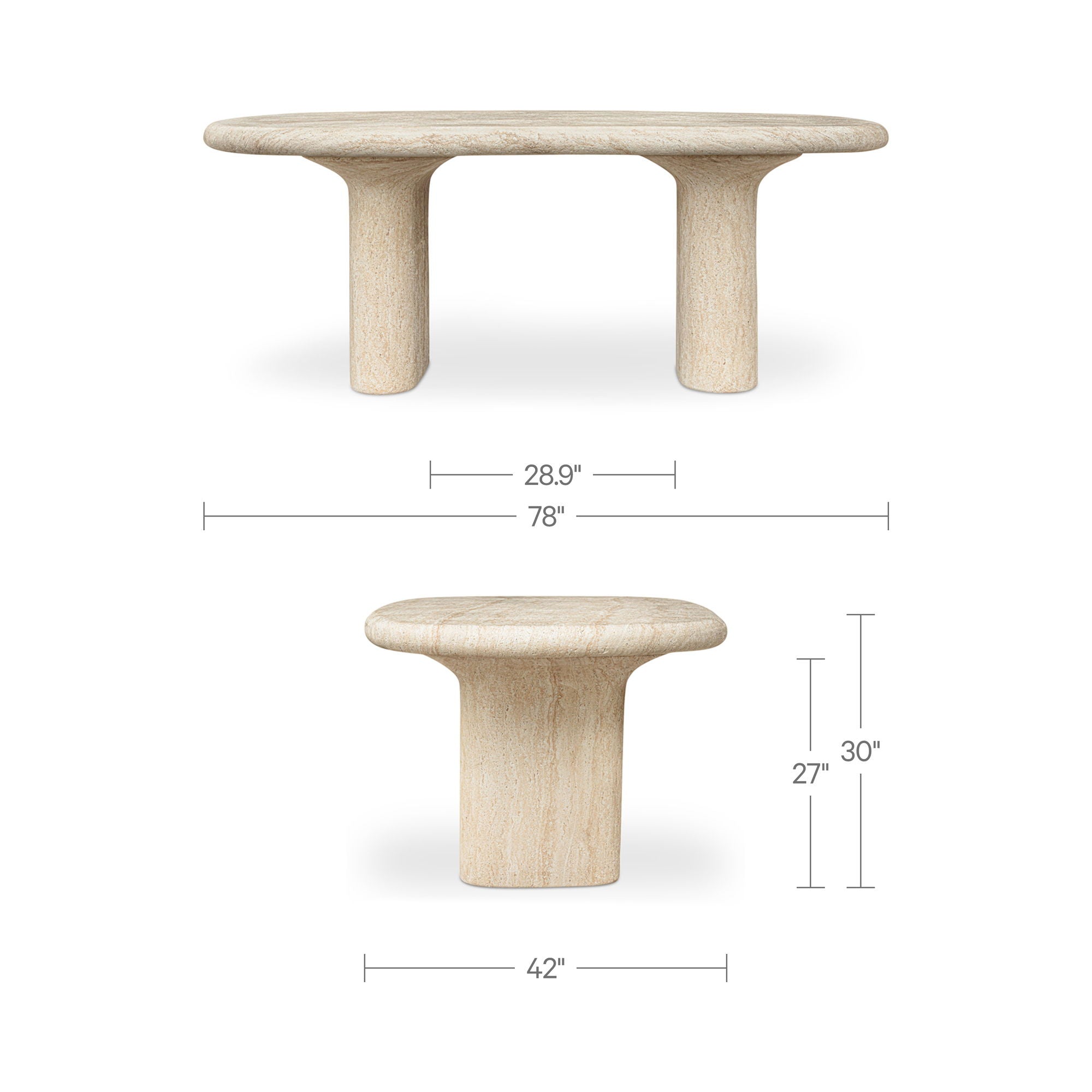 Warby - Outdoor Dining Table - Beige