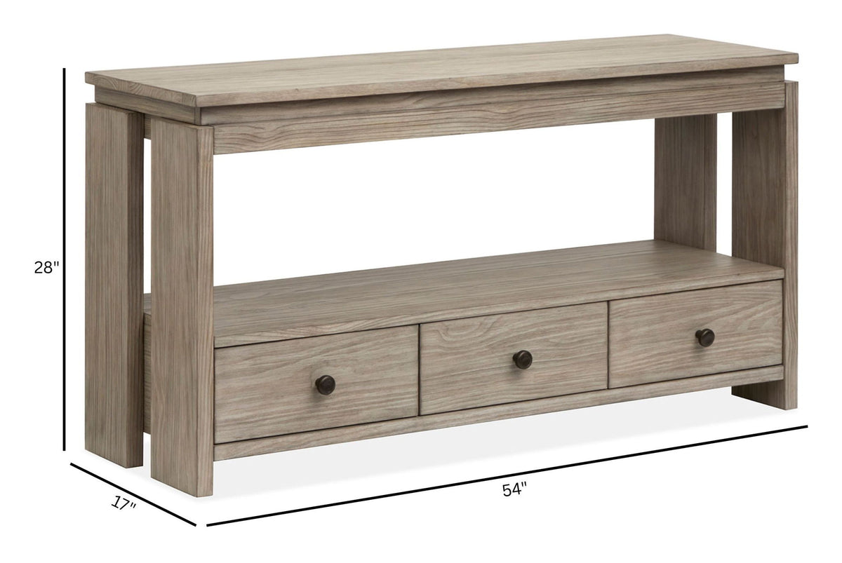 Conrad - Rectangular Sofa Table - Stone Harbor Gray