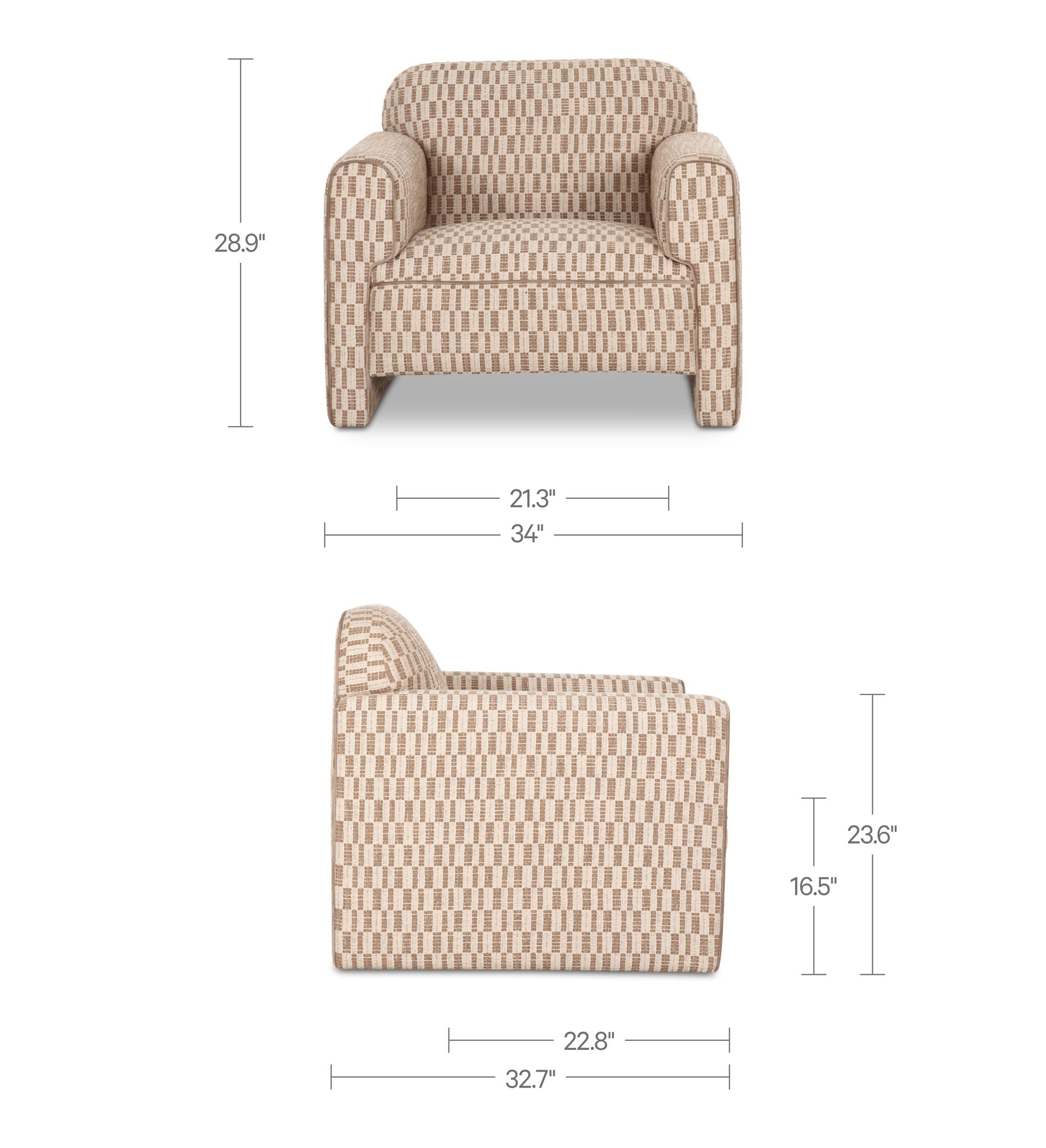 Leo - Accent Chair - Taupe
