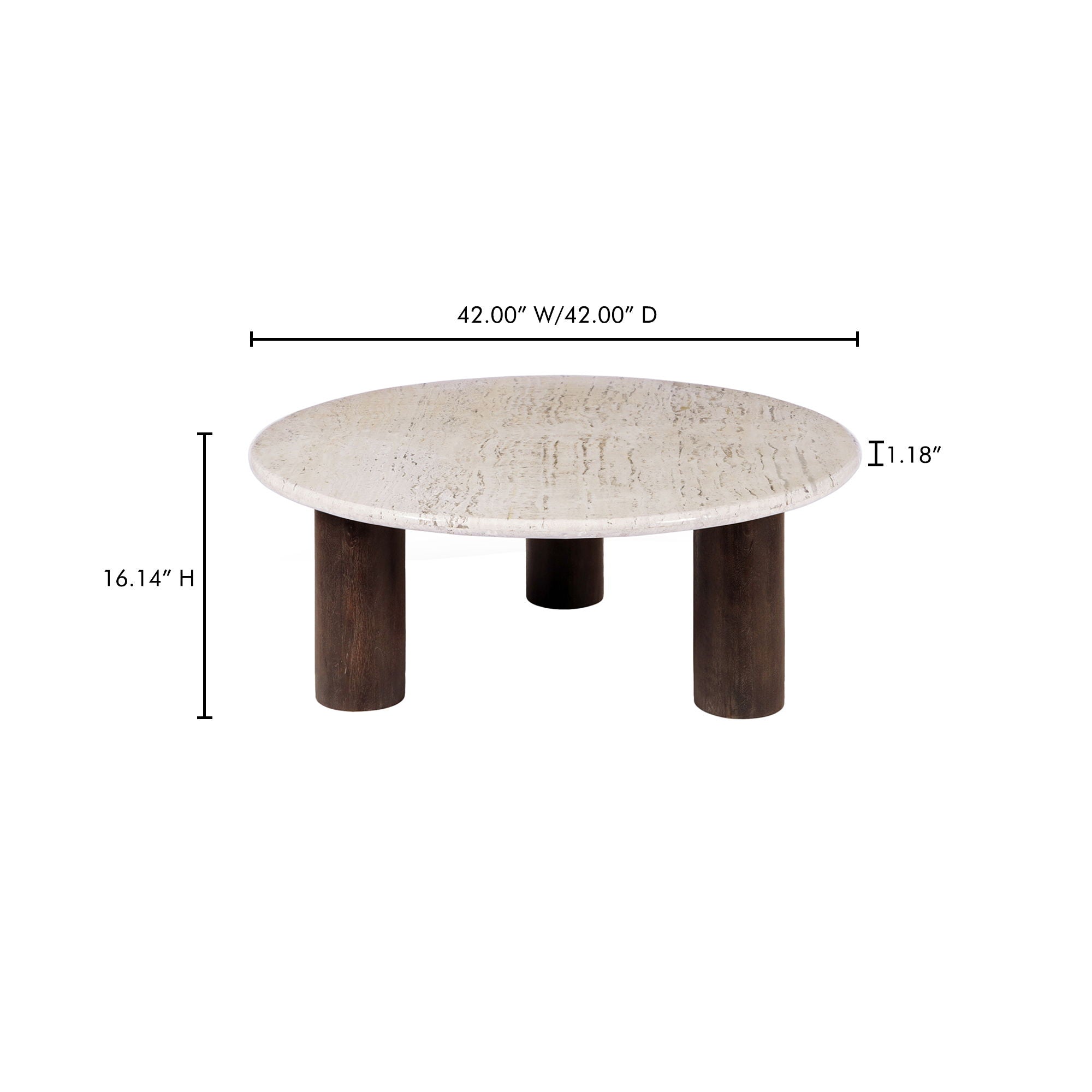 Landon - Coffee Table - Glazed Brown / Beige