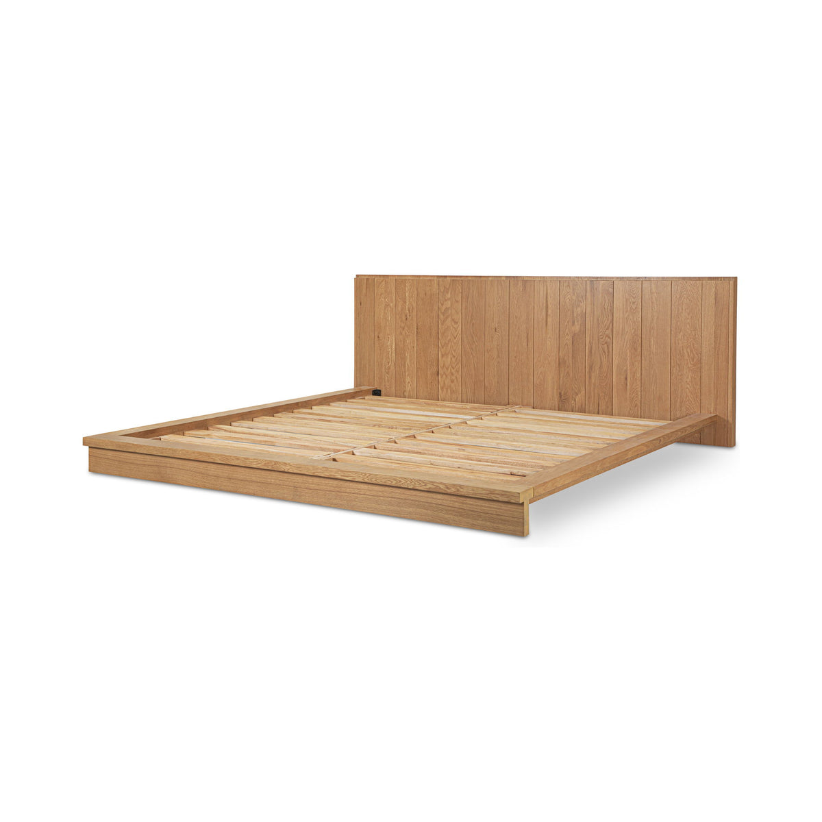 Plank - Queen Bed - Natural Oak