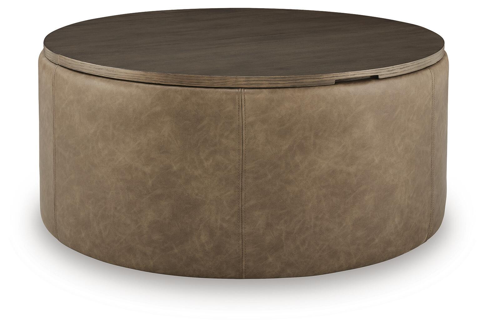 Bethanstone - Storage Ottoman - Warm Brown