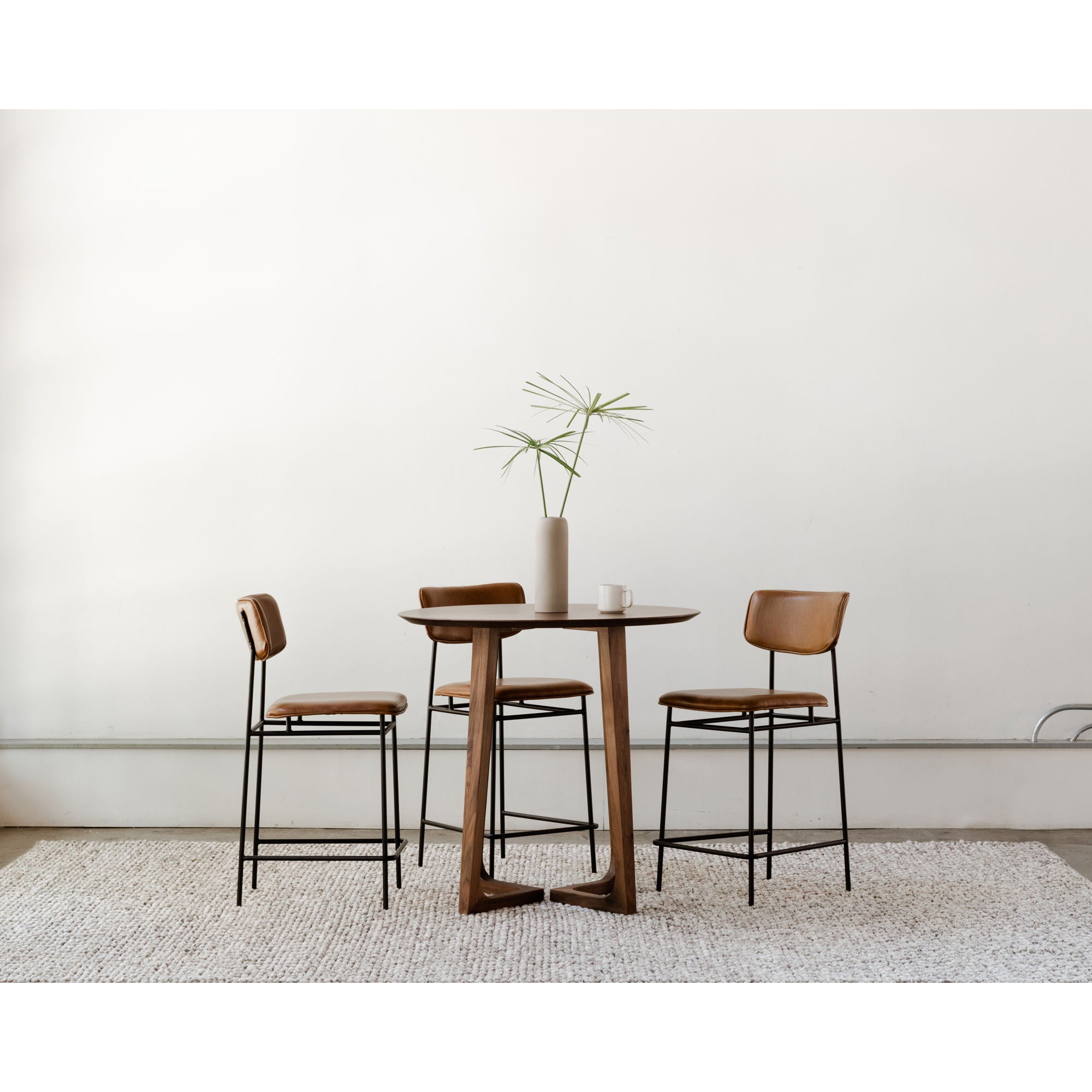 Sailor - Leather Bar Stool - Dark Brown