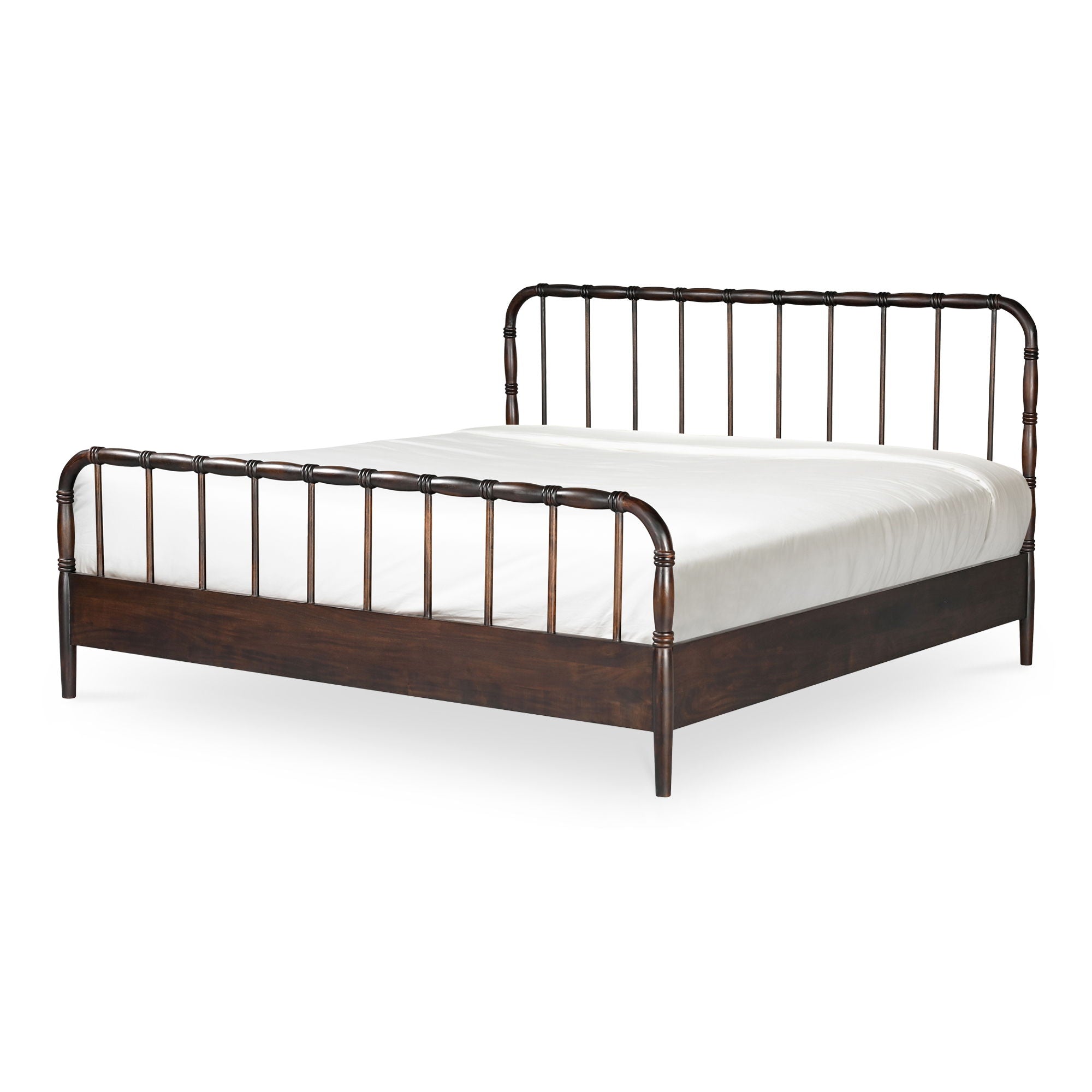 Vivian - Queen Bed - Dark Brown