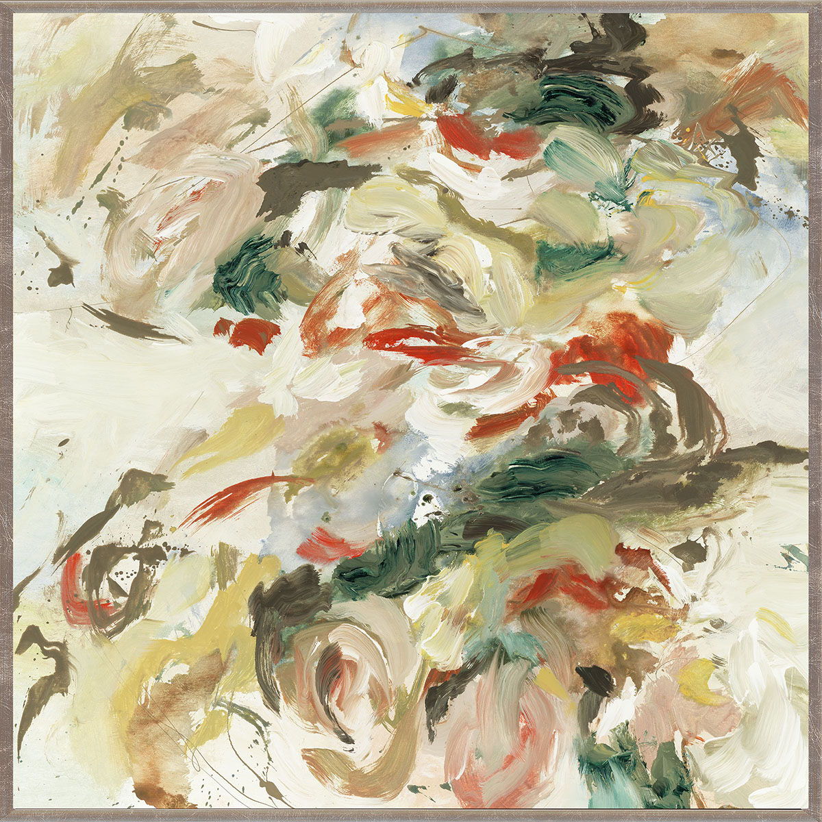 Tropic - Painting 48' x 48' By Buddy Whitlock - Champagne