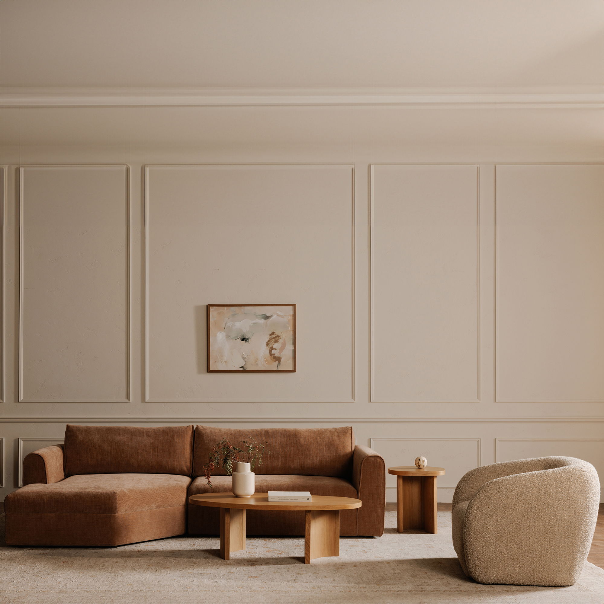Madrid - Left Sectional - Heritage Pink