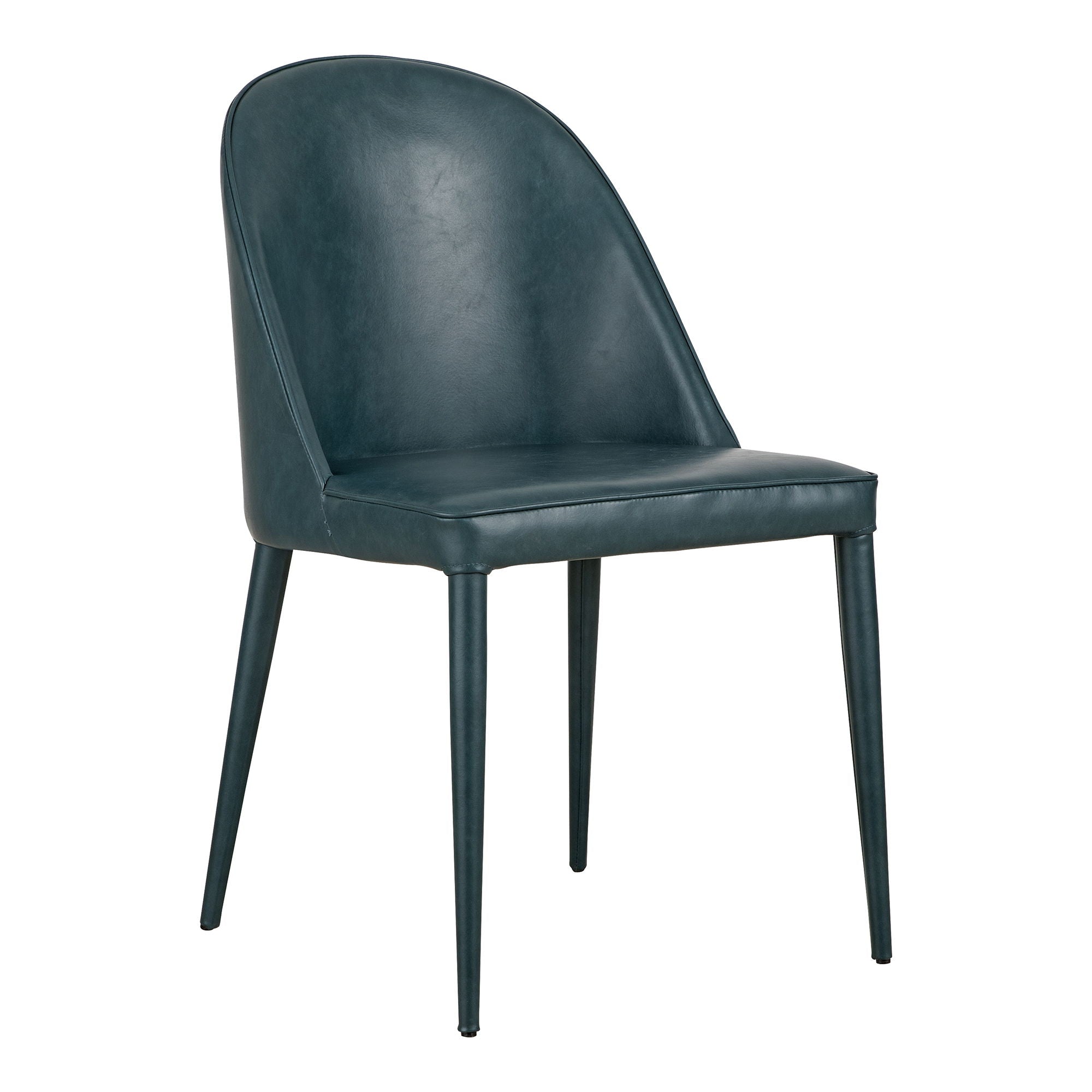 Burton - Dining Chair Vegan Leather (Set of 2) - Dark Teal