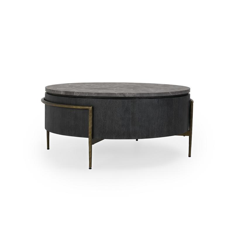 Honor - Round Coffee Table - Black/Gray