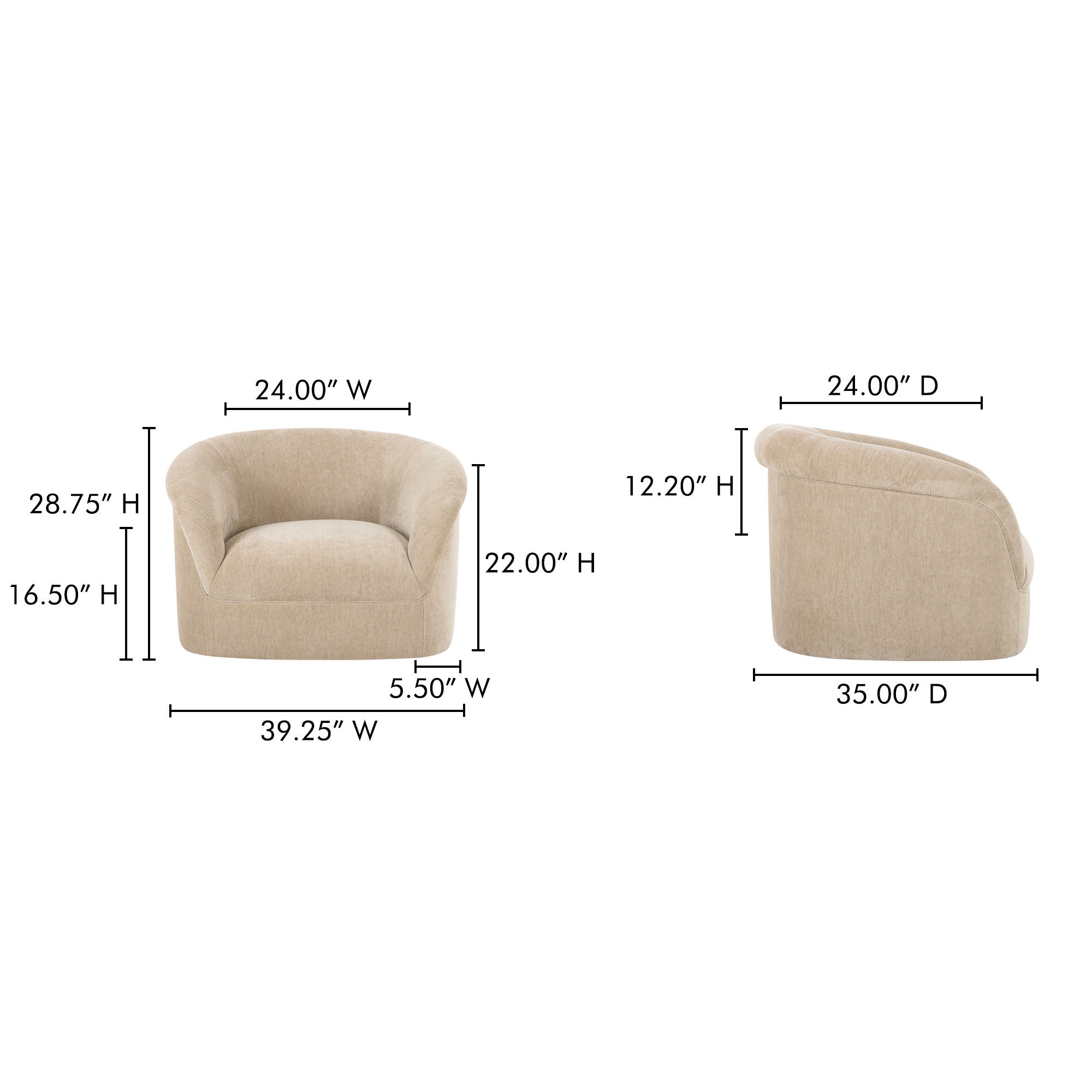 Thora - Lounge Chair - Beige