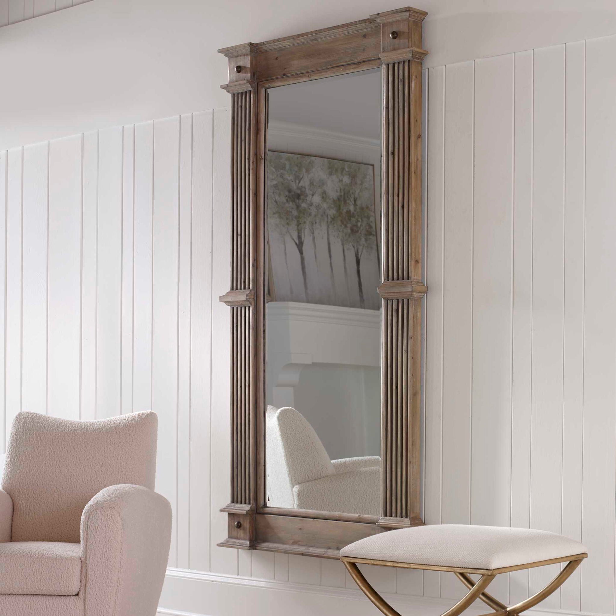 McAllister - Oversized Mirror - Dark Brown