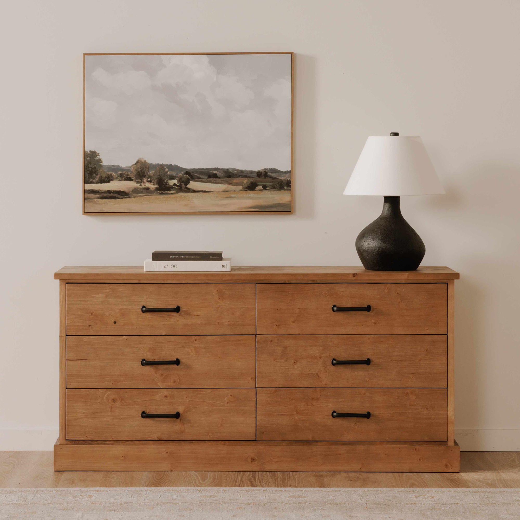 Tade - 6 Drawer Dresser - Honey