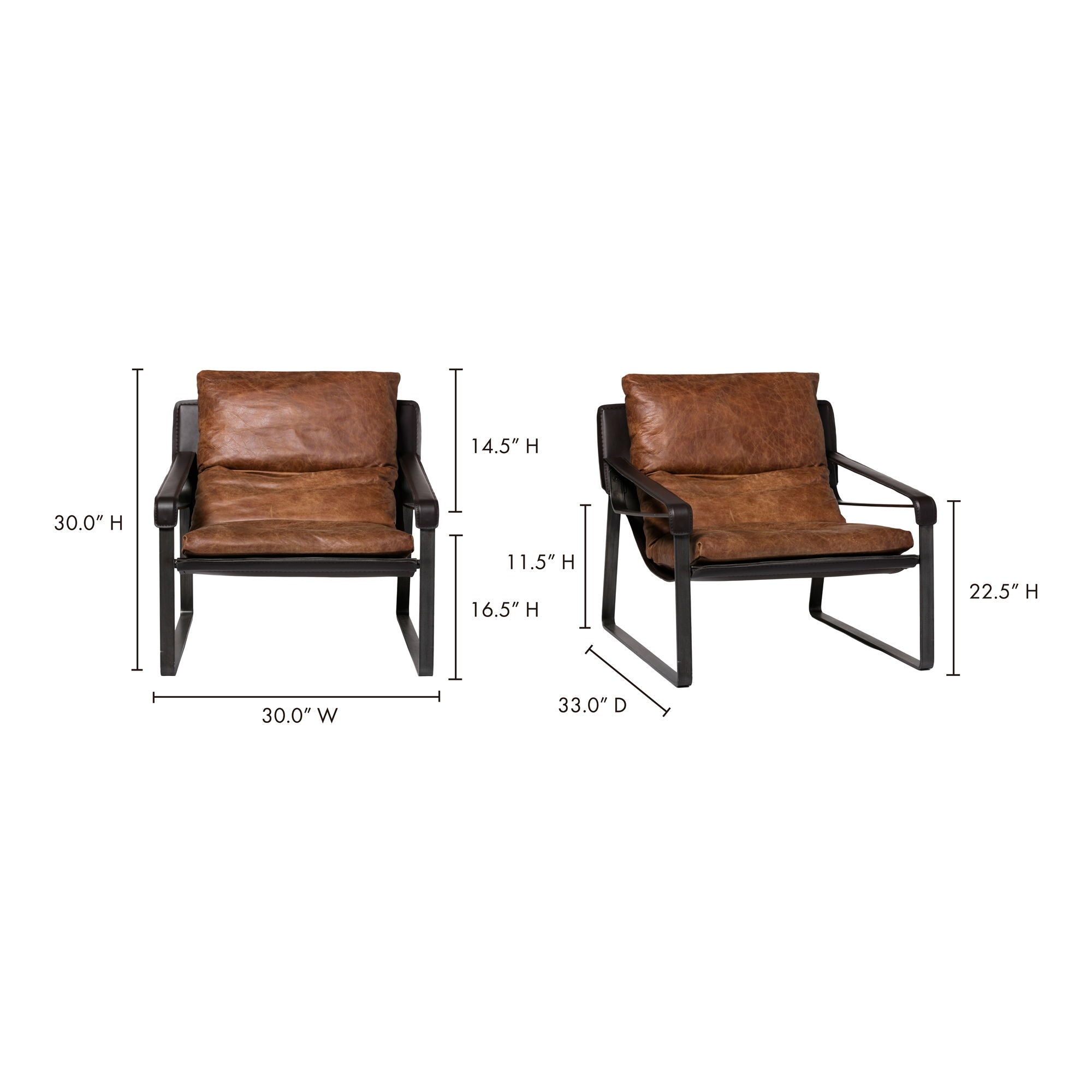 Connor - Club Chair - Light Brown