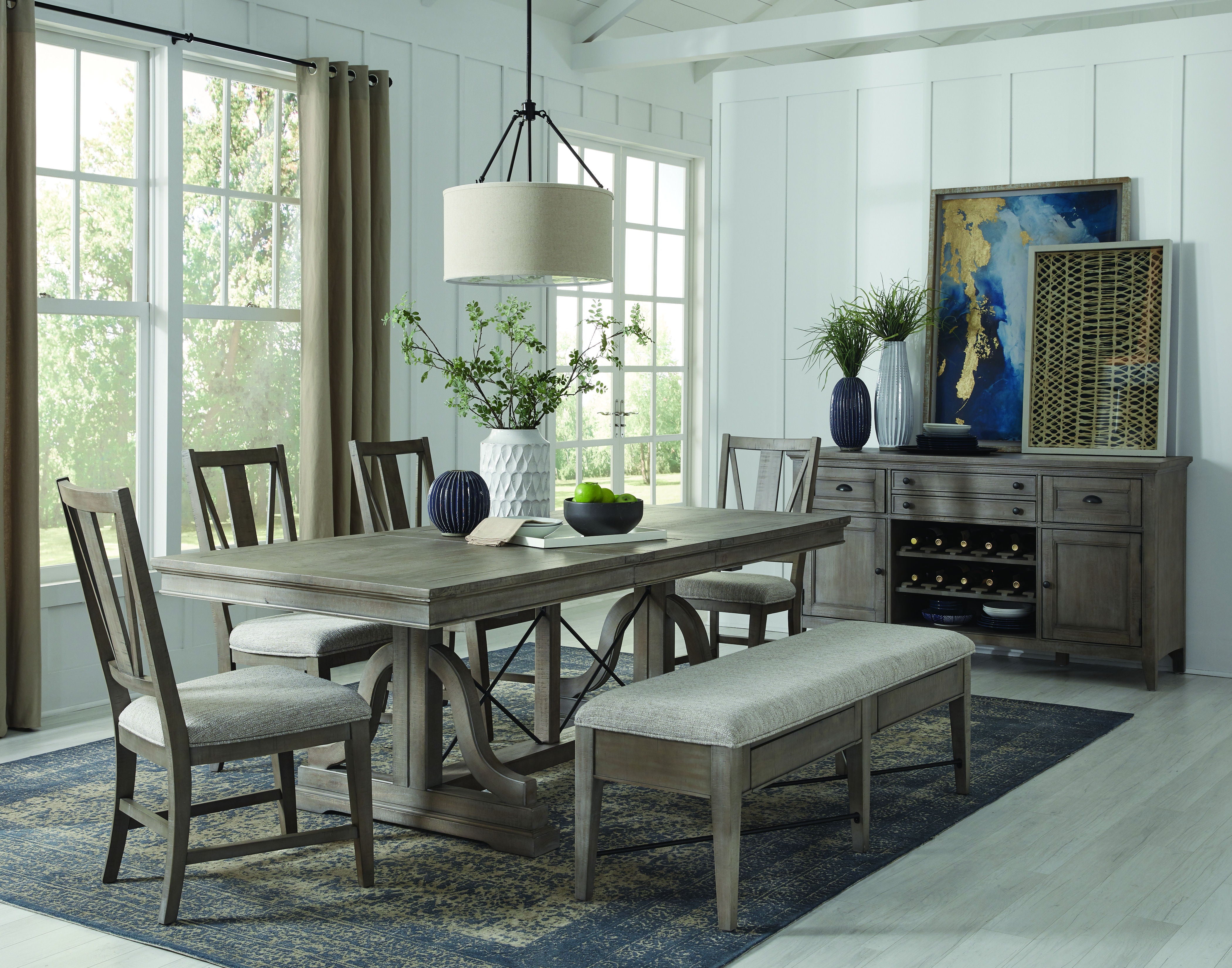 Paxton Place - Trestle Dining Table - Dovetail Grey