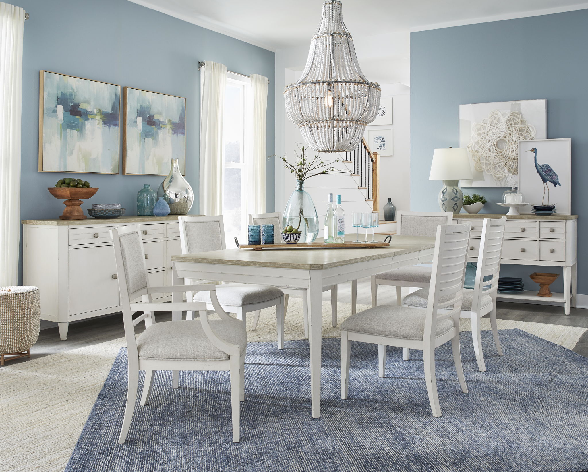 Echo Isles - Upholstered Side Chair (Set of 2) - Sea Pearl And Driftwood