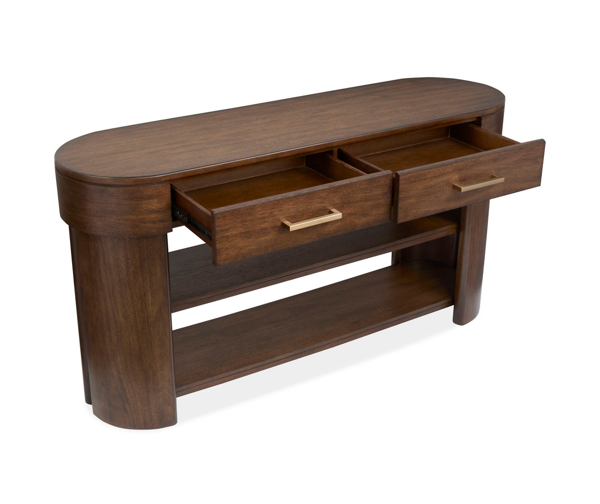 Holloway - Oval Sofa Table - Toasted Almond
