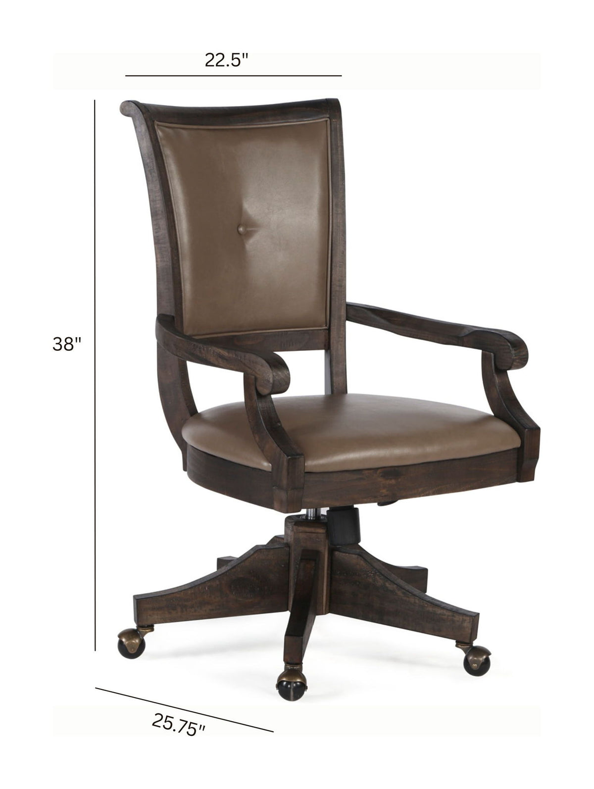 Sutton Place - Swivel Chair - Weathered Charcoal