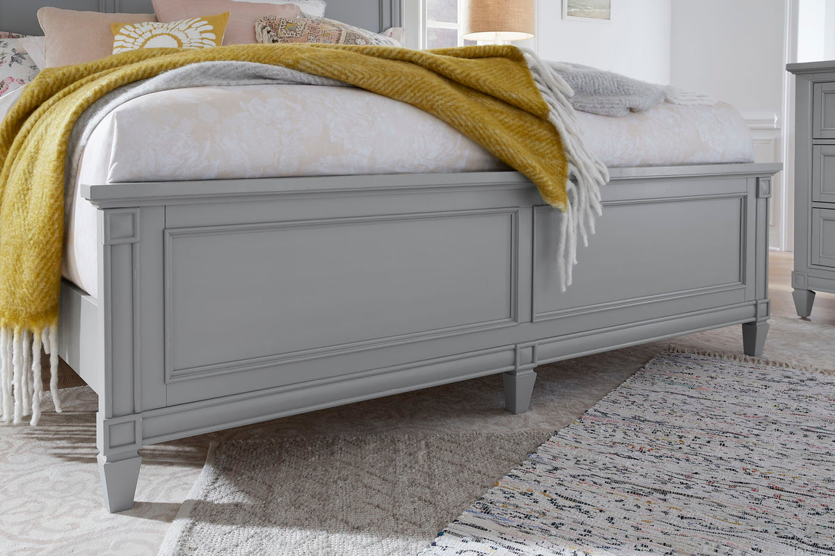 Glenbrook - Complete California King Panel Bed - Pebble