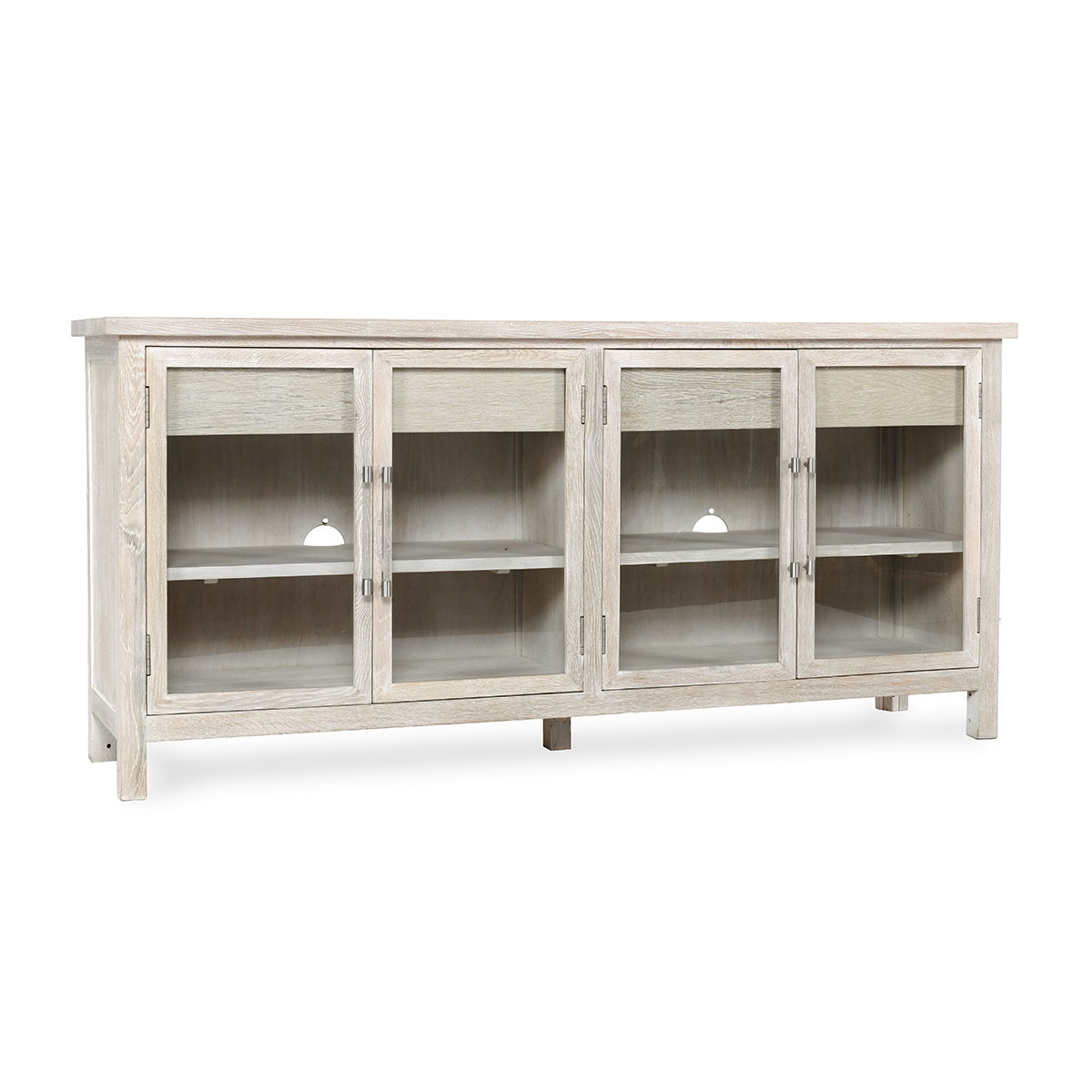 Sabbia - Oak Wood 4 Doors / 4 Drawers Cabinet - White