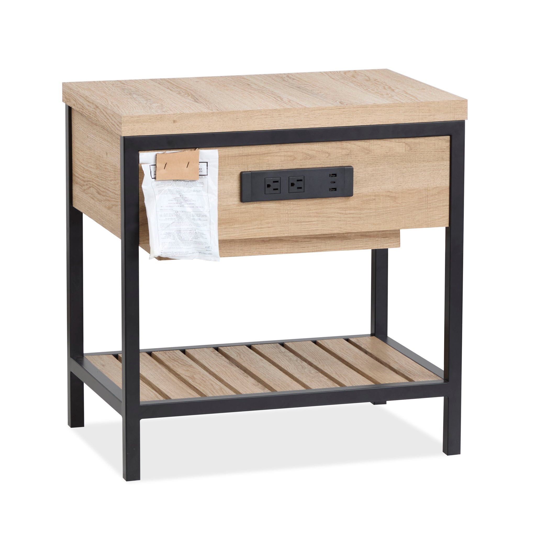 Bastain - Open Nightstand - Putnum Ivory