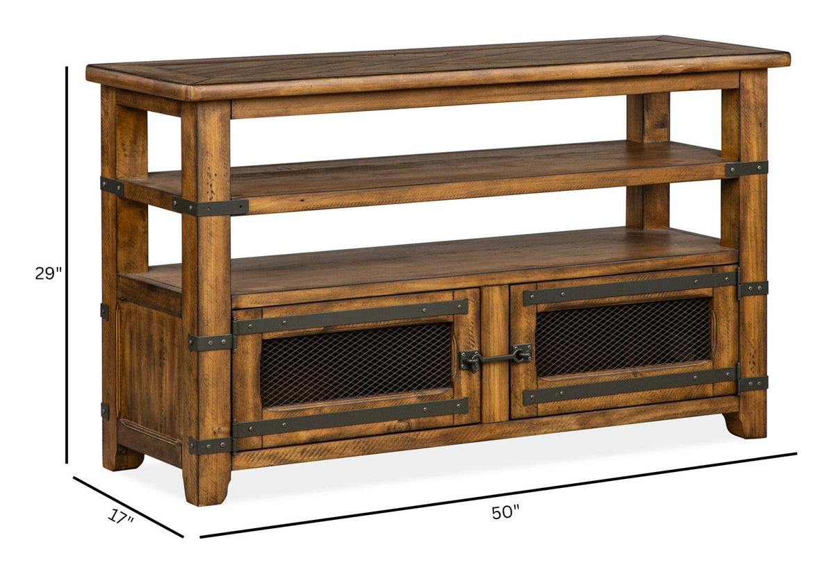 Chesterfield - Rectangular Sofa Table - Farmhouse Timber