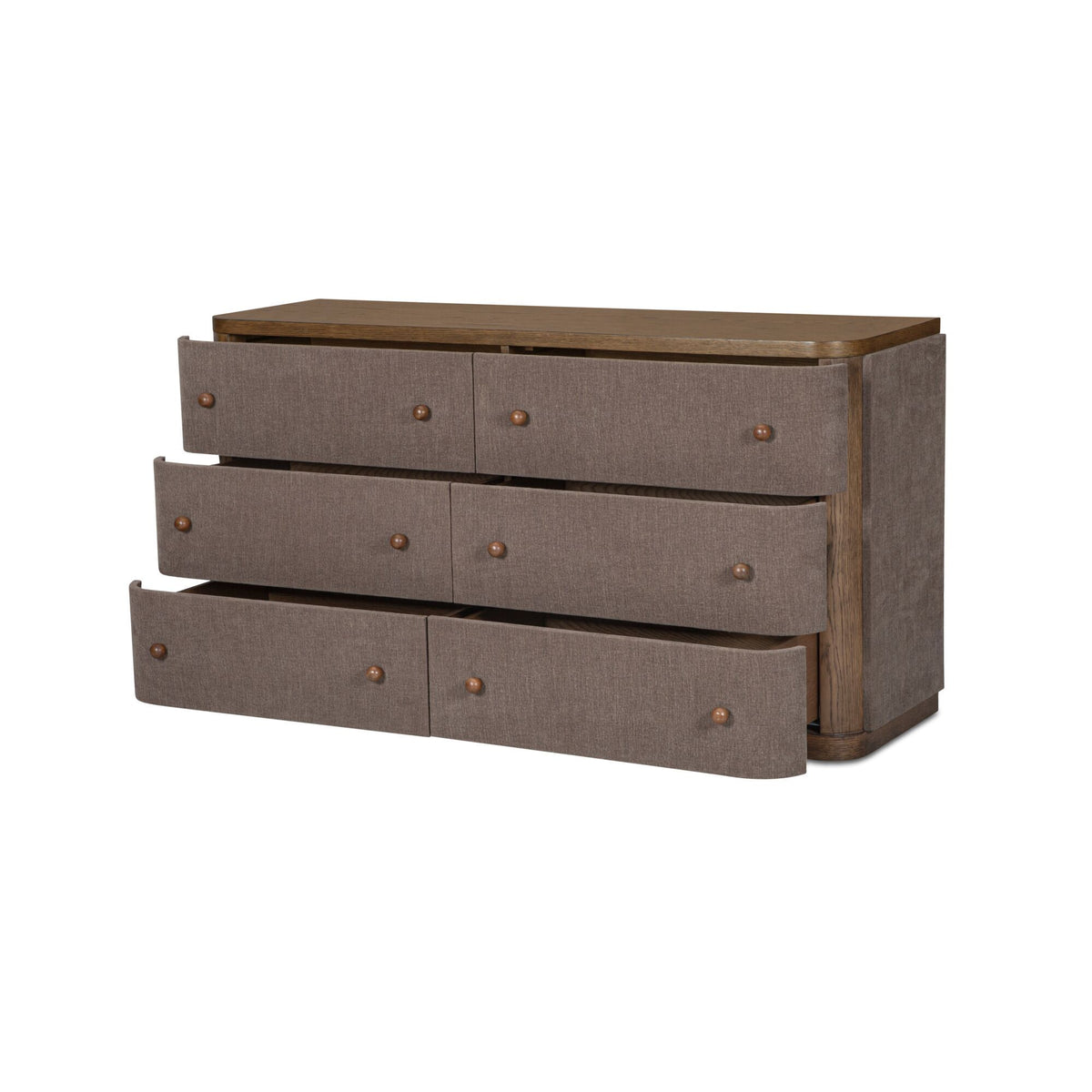 Simone - 6 Drawer Dresser - Brown